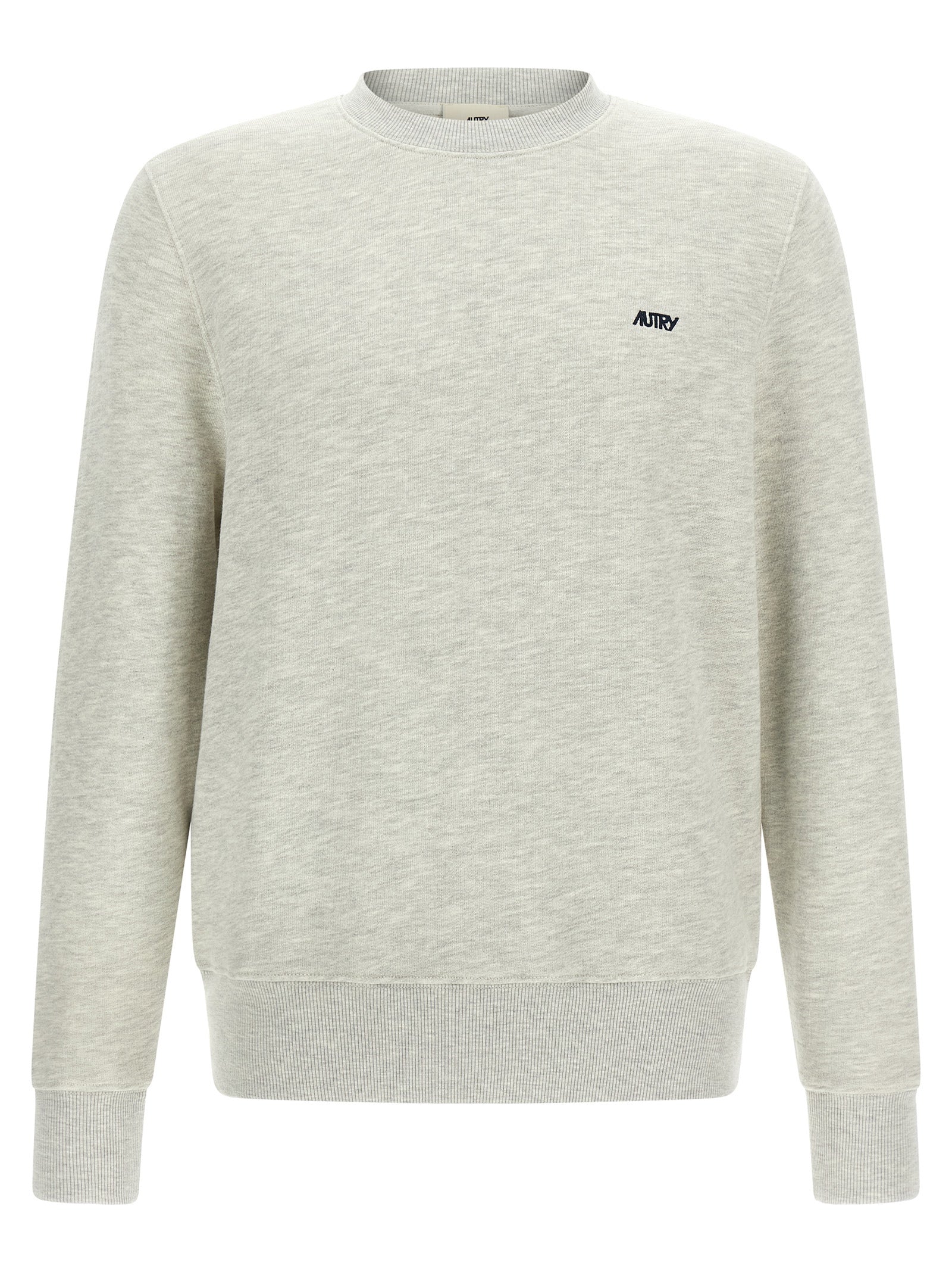 Autry Logo Embroidery  Mélange Brushed Sweatshirt