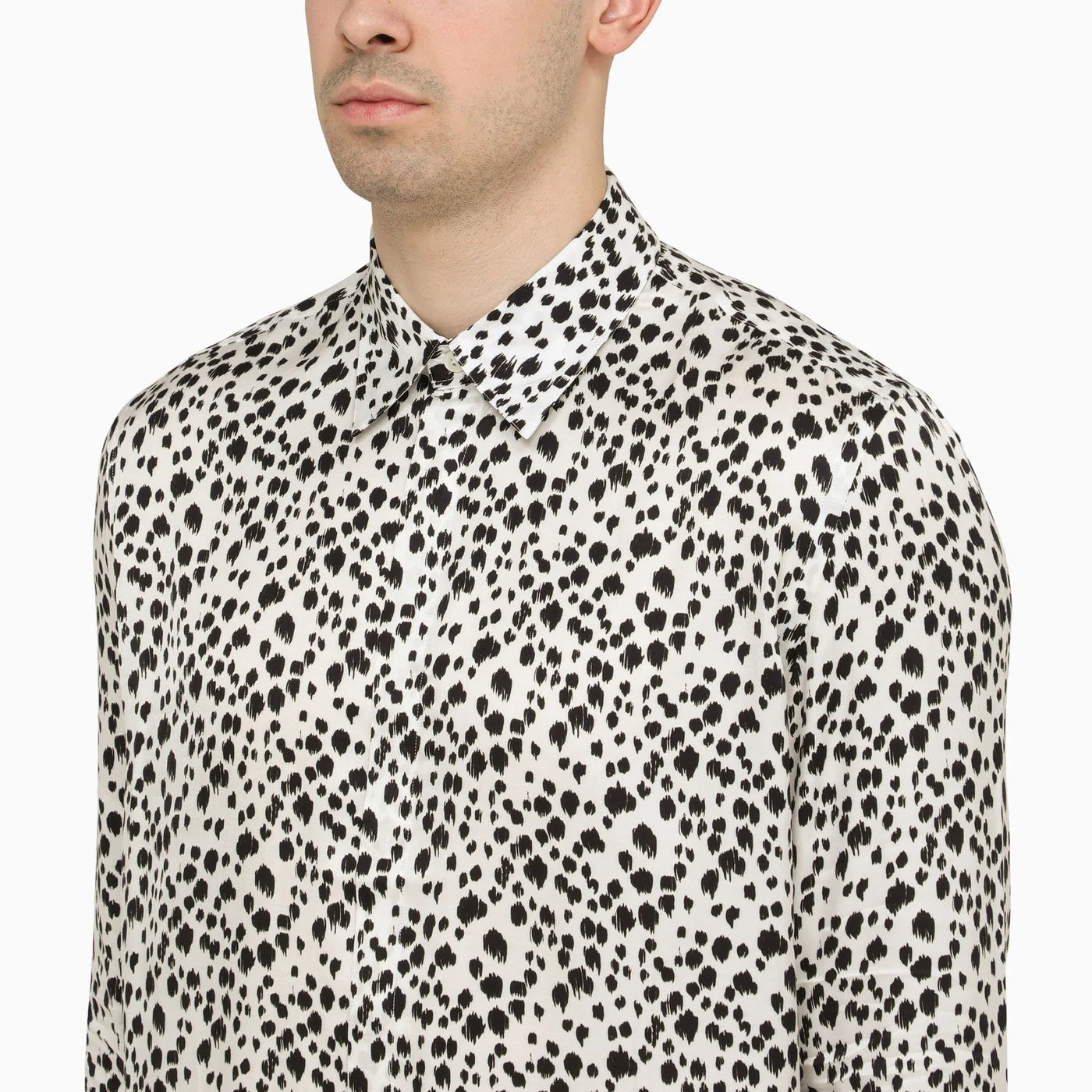PT Torino White viscose striped shirt Shirts PT Torino