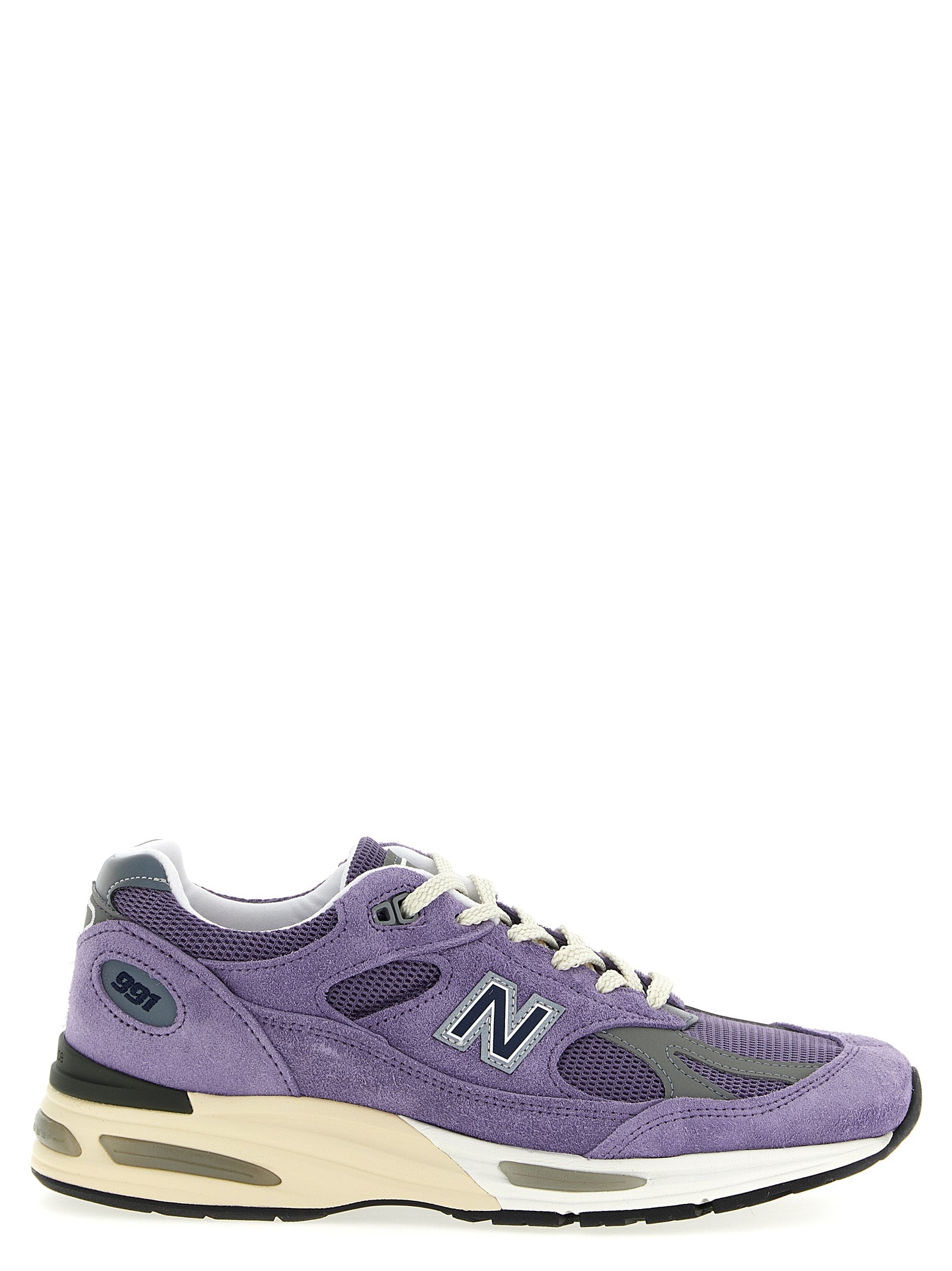 New Balance 991v2 Made in UK Sneakers Paars Suède Mesh-thumbmail-1
