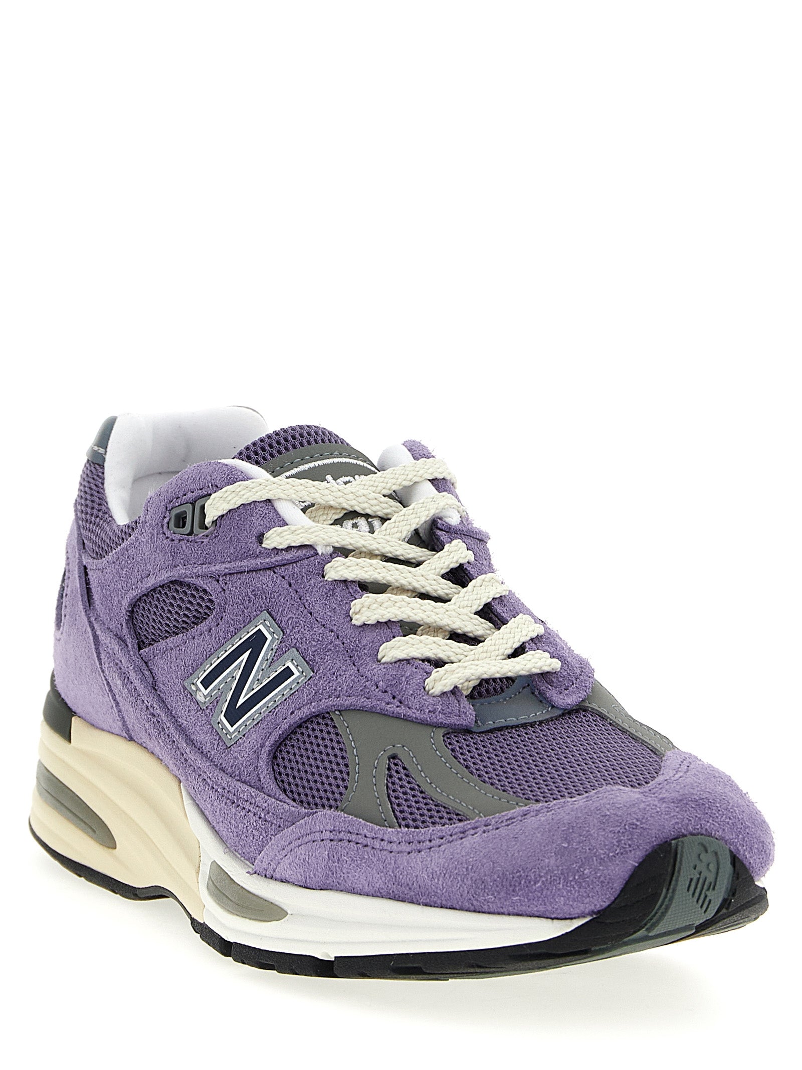 New Balance 991v2 Made in UK Sneakers Paars Suède Mesh-thumbmail-2