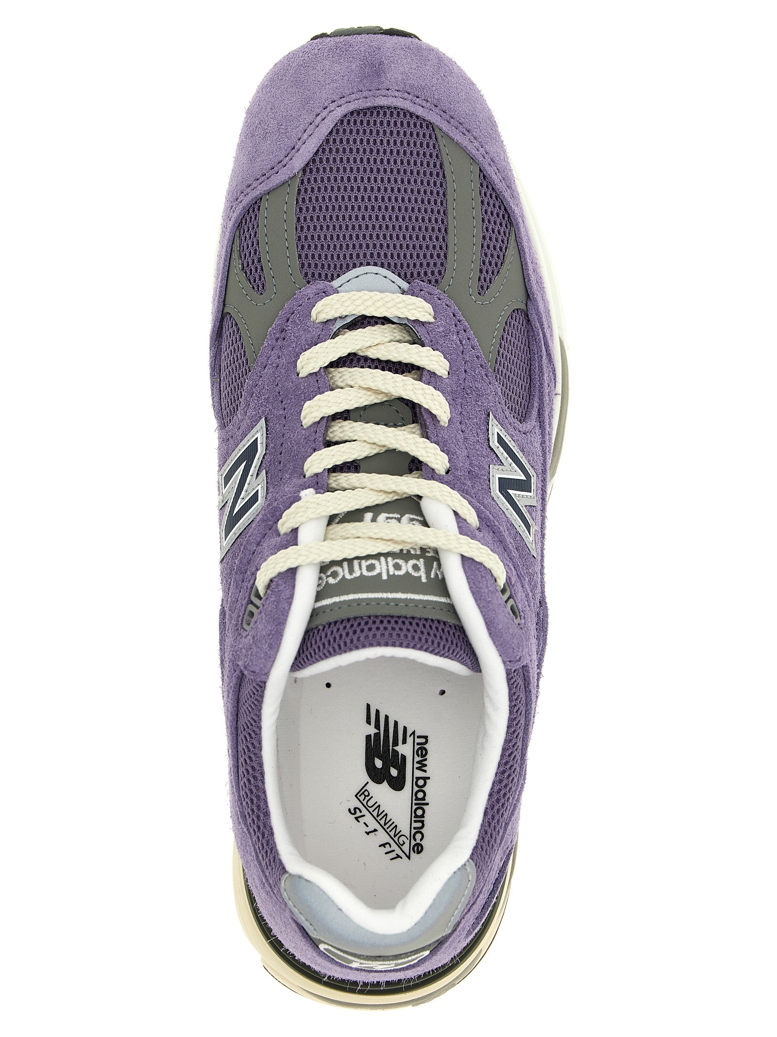New Balance 991v2 Made in UK Sneakers Paars Suède Mesh-thumbmail-4