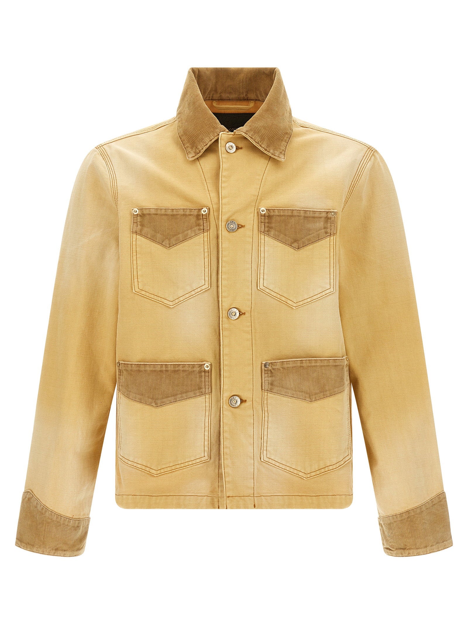 Wales Bonner Sierra Jacket van Japans Canvas Zand/Bruin Jackets Wales Bonner