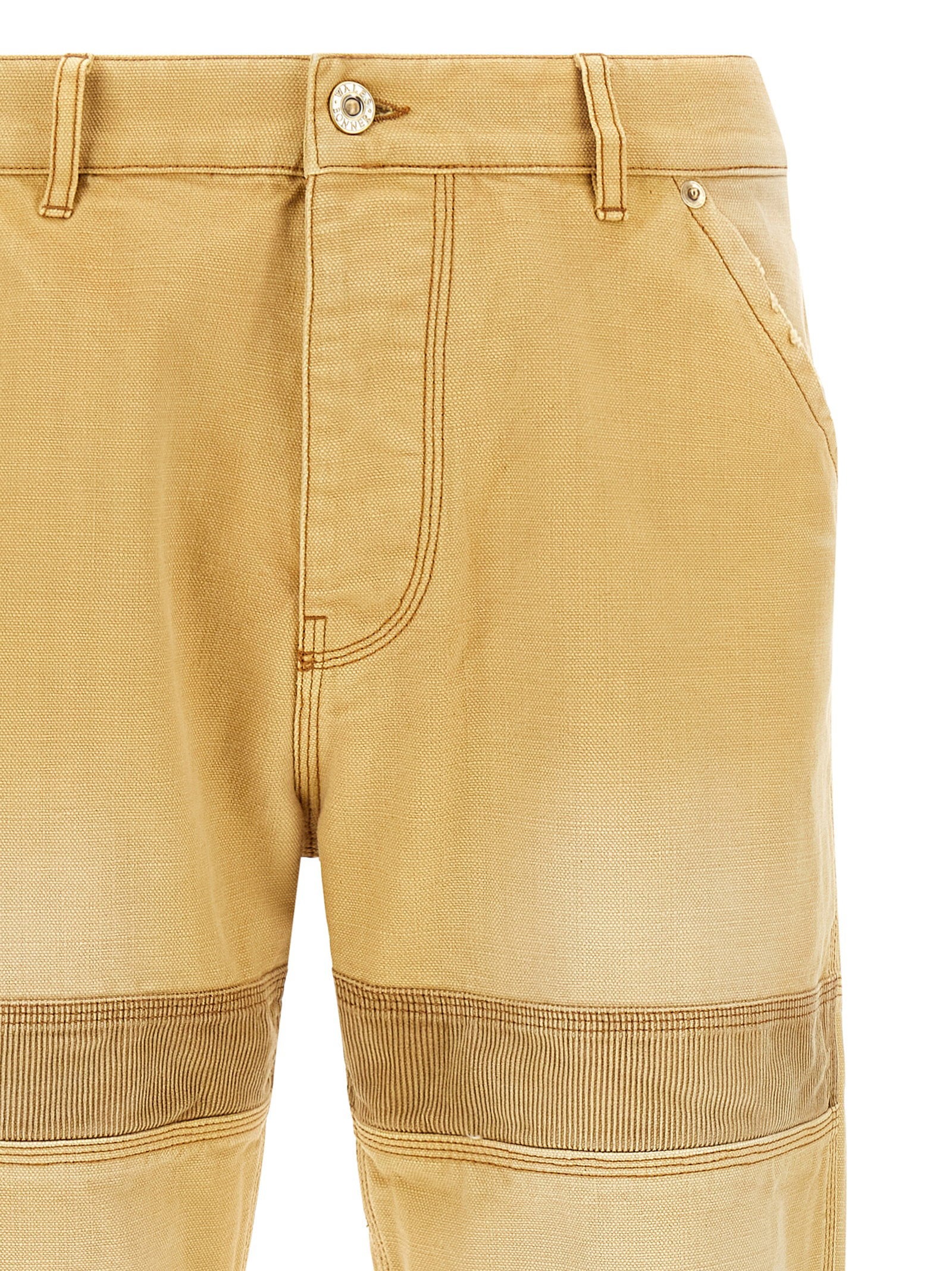 Wales Bonner Sierra Trouser van Japans Canvas Zand/Bruin Trousers Wales Bonner