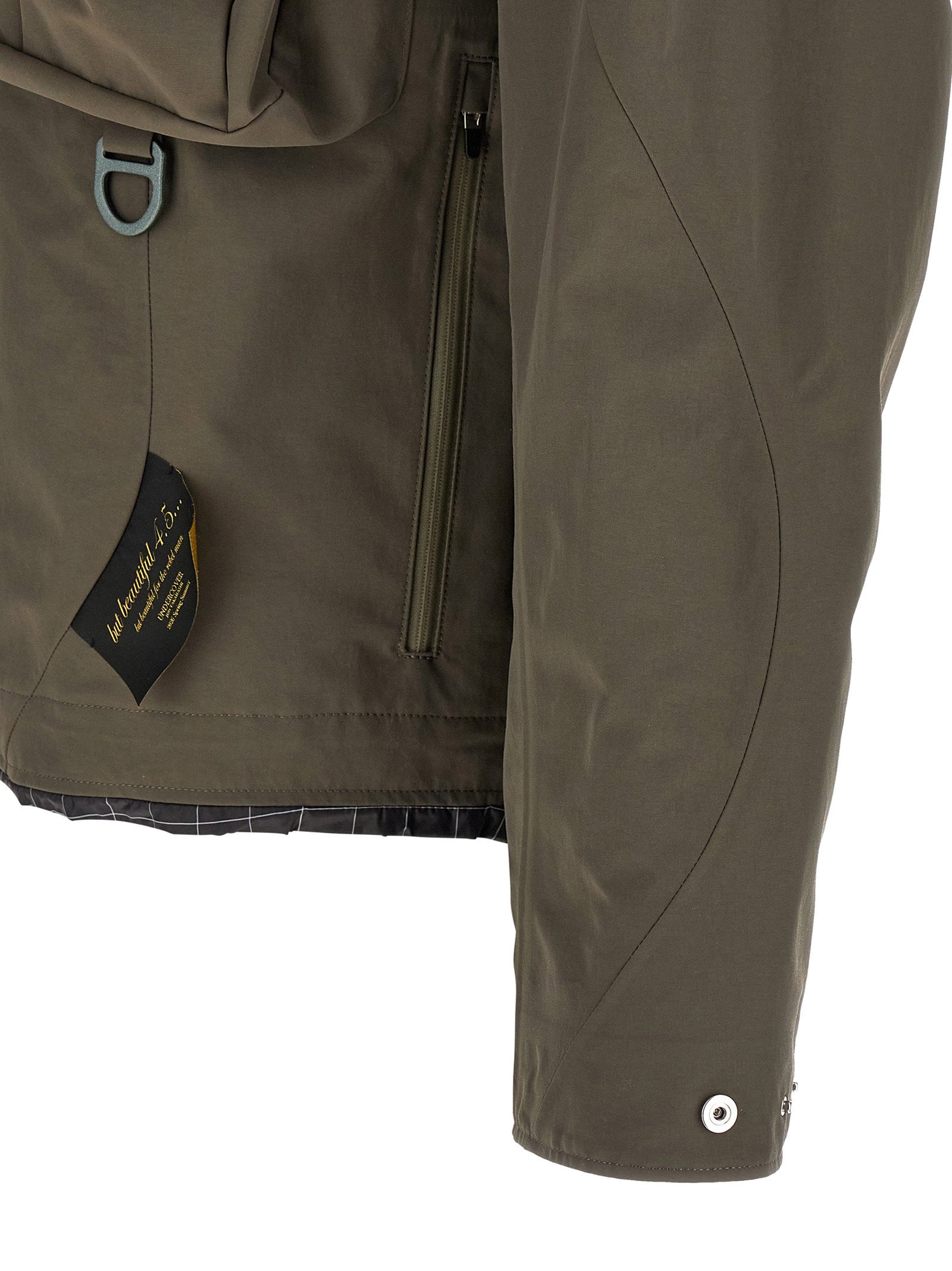 Undercover Technische Parka met Cargozakken Khaki Jackets Undercover