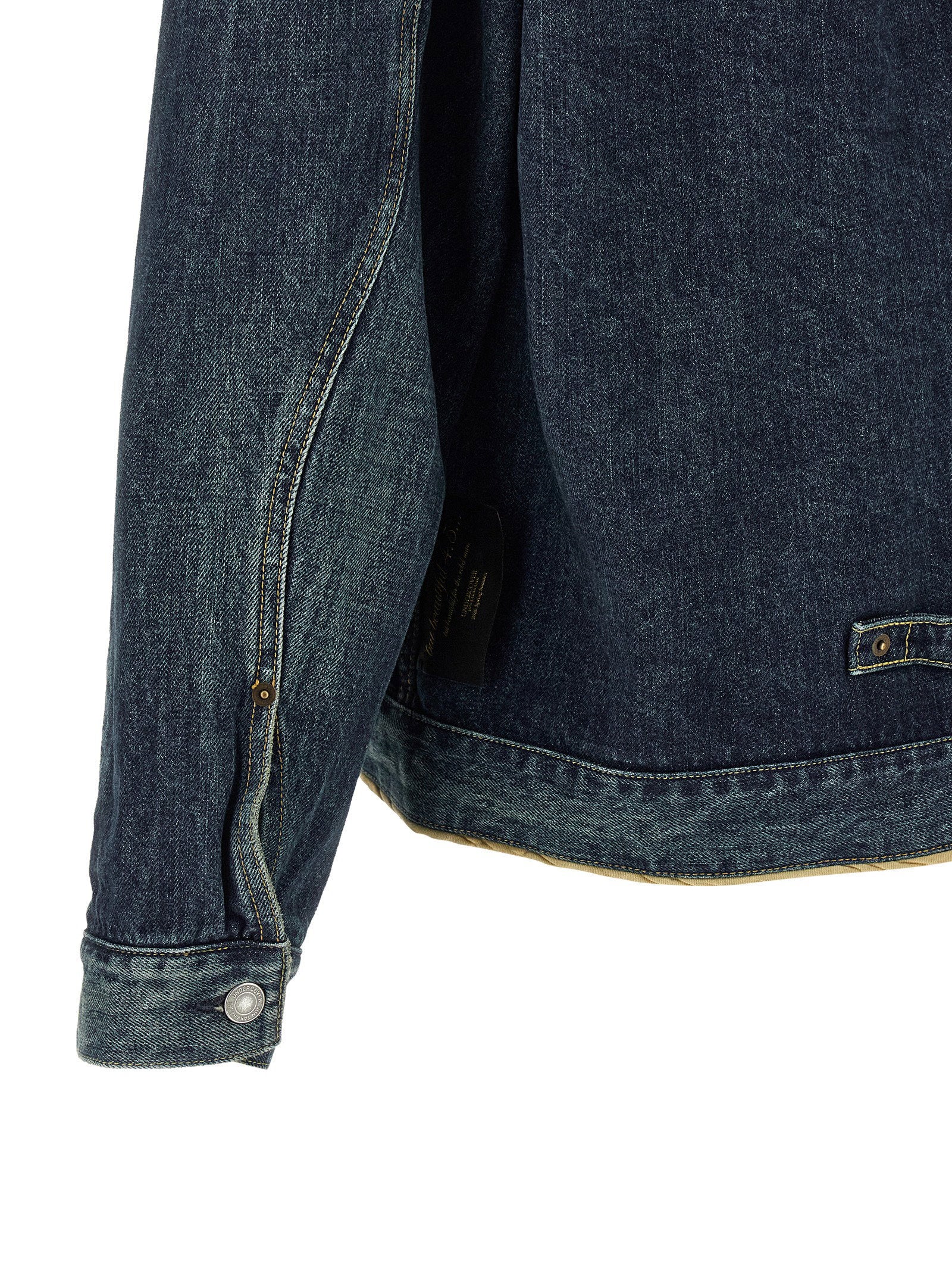 Undercover Sinuous Seams Stone-Washed Denim Jack Indigo Jackets Undercover