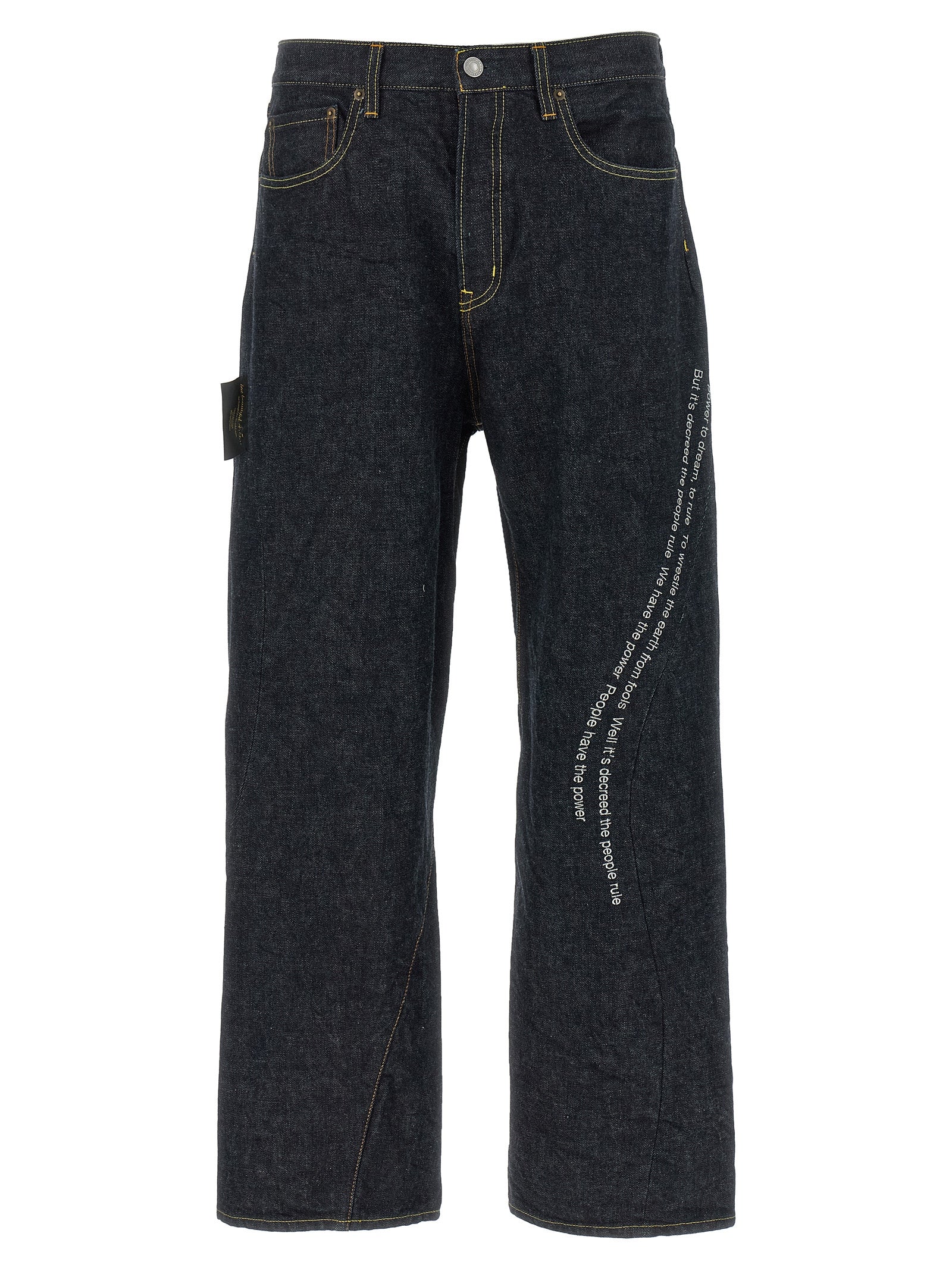 Undercover x Patti Smith People Have the Power Wide-Leg Denim Jeans Indigo-thumbmail-1