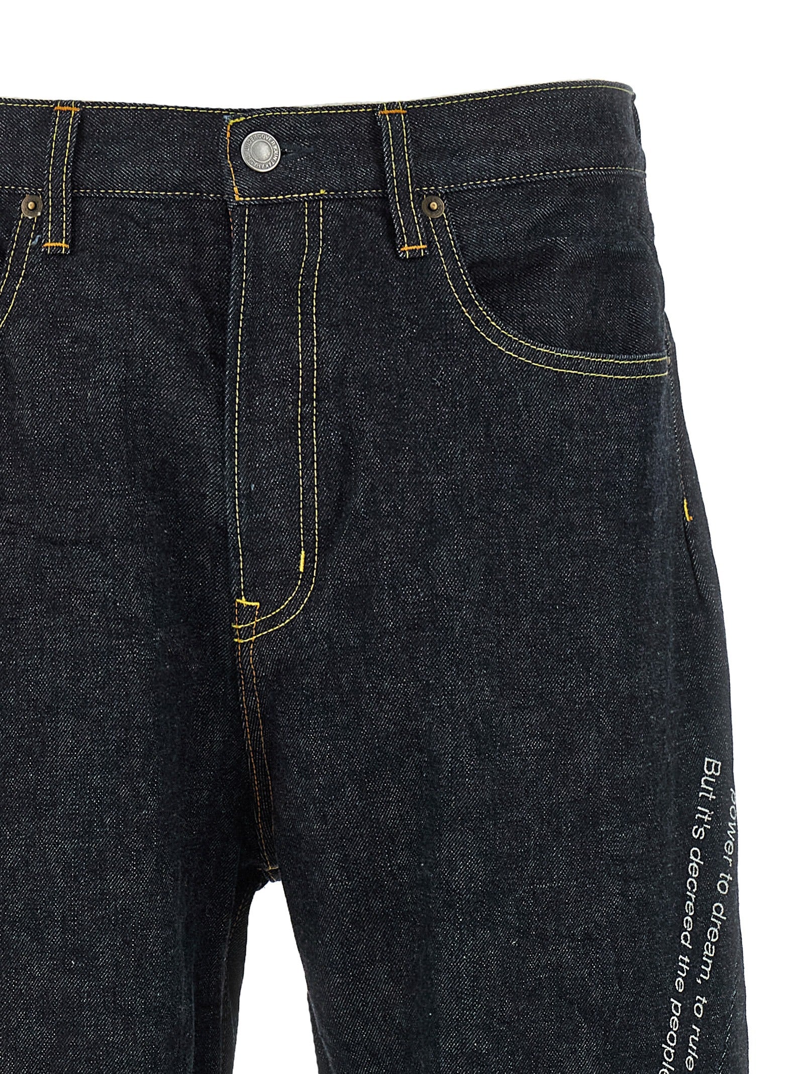 Undercover x Patti Smith People Have the Power Wide-Leg Denim Jeans Indigo-thumbmail-3
