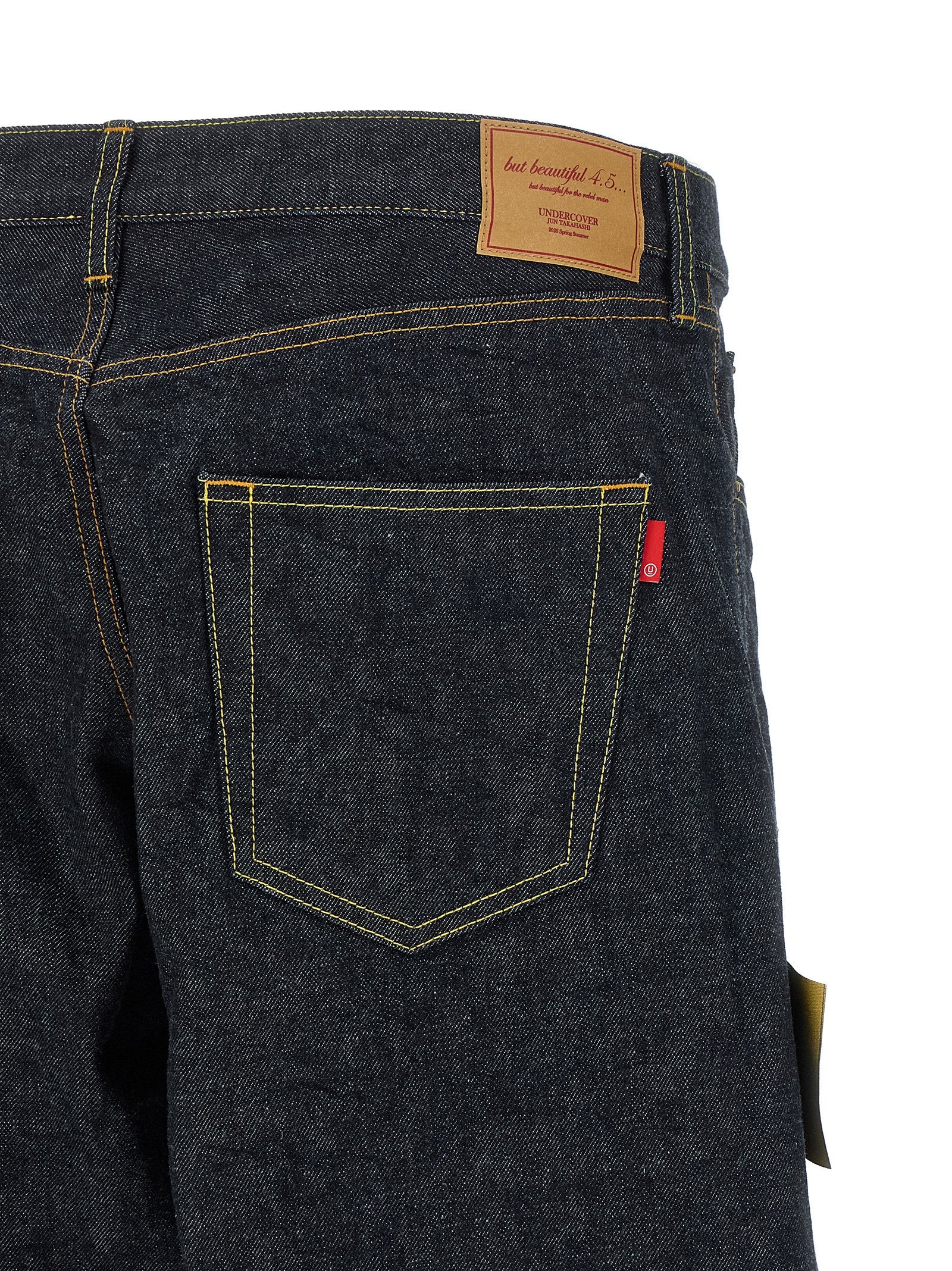 Undercover x Patti Smith People Have the Power Wide-Leg Denim Jeans Indigo-thumbmail-4