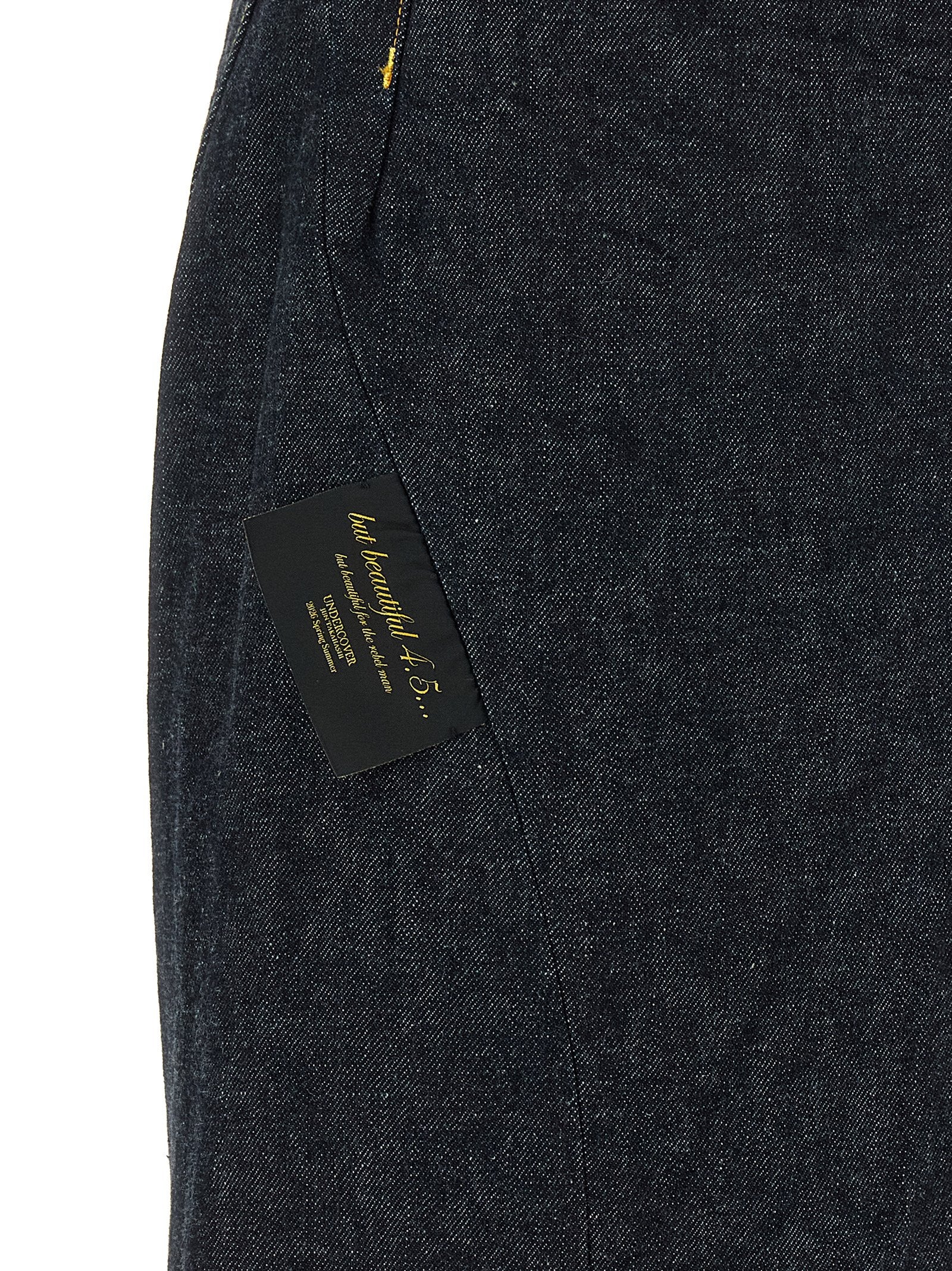 Undercover x Patti Smith People Have the Power Wide-Leg Denim Jeans Indigo-thumbmail-5