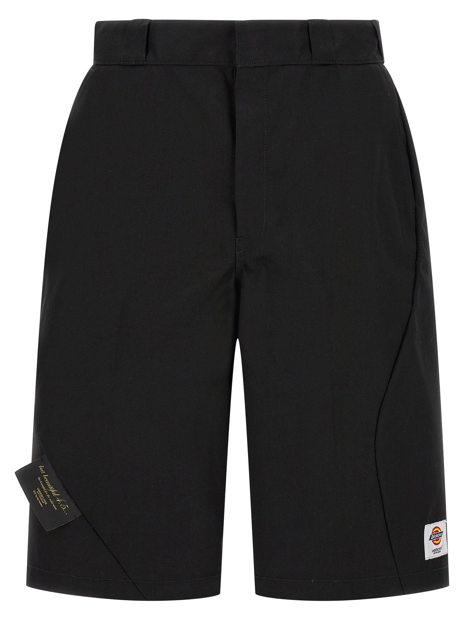 Dickies x Undercover Asymmetrische Workwear Bermuda Zwart Short Trousers Undercover