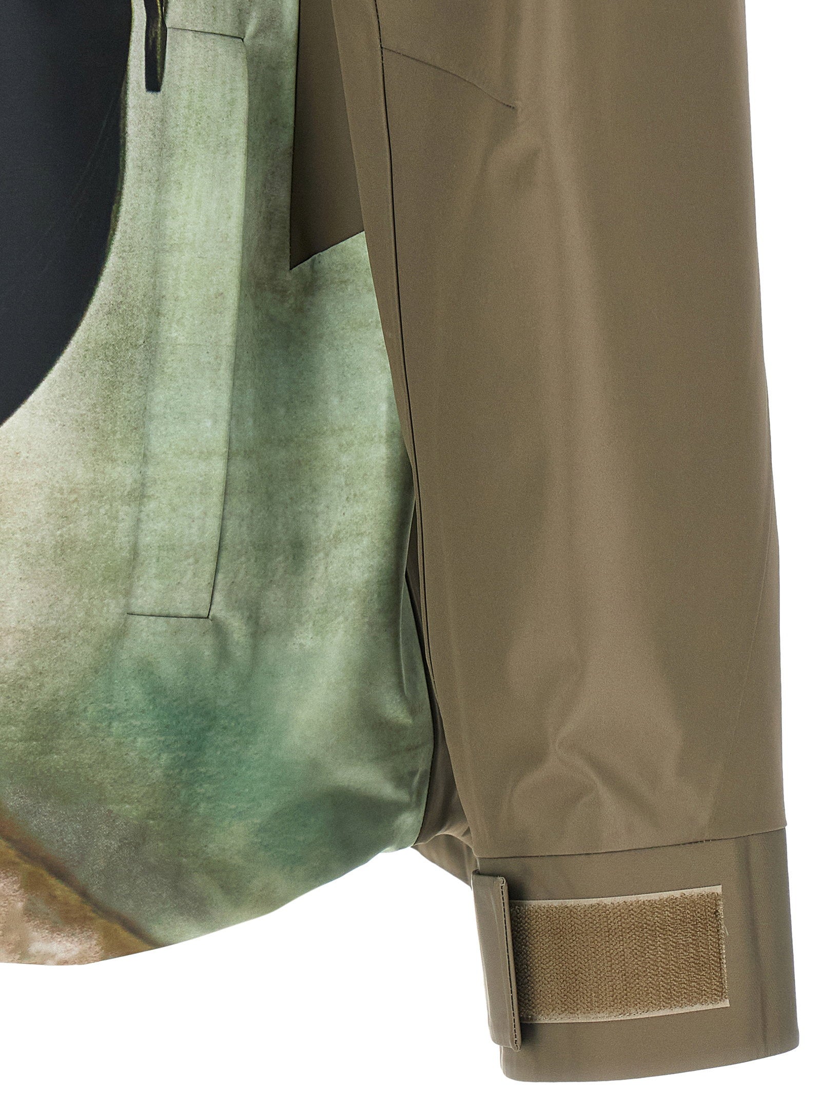 Undercover Heldon Print Waterafstotend Tussenjas Khaki Jackets Undercover