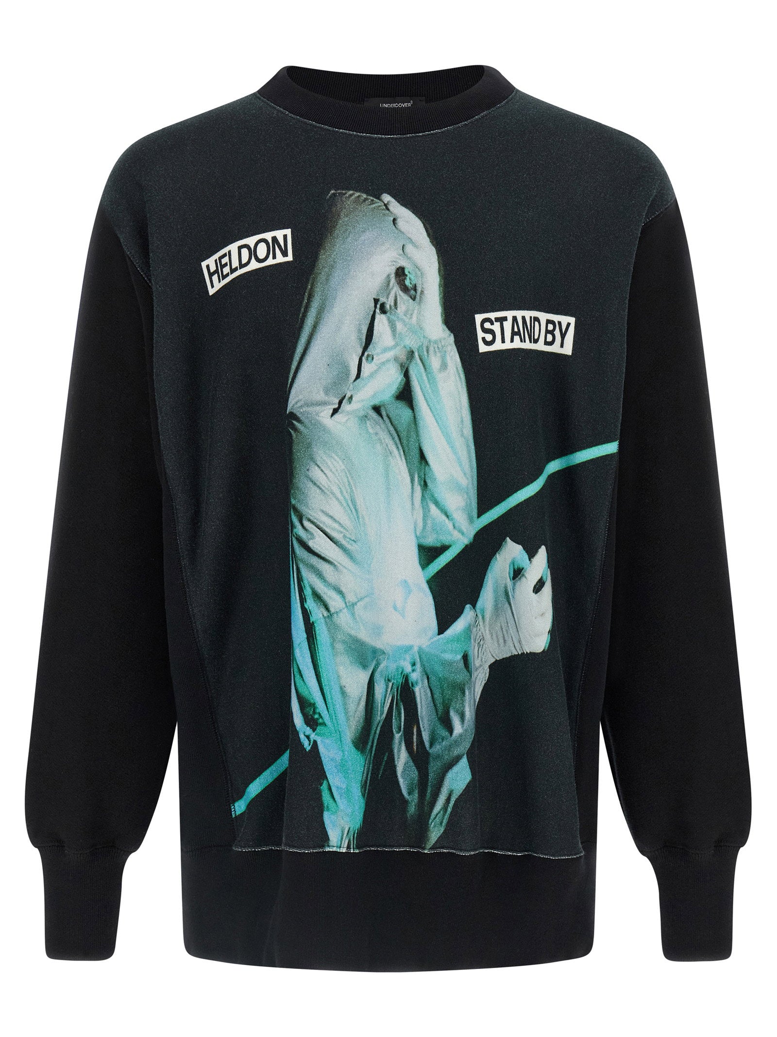 Undercover Brushed Cotton Sublimatieprint Sweatshirt Zwart Topwear Undercover