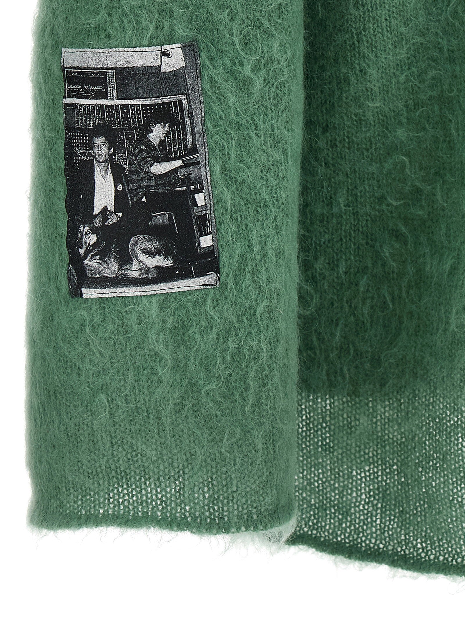 Undercover Conrad Schnitzeler Mohair Trui Smaragdgroen Topwear Undercover