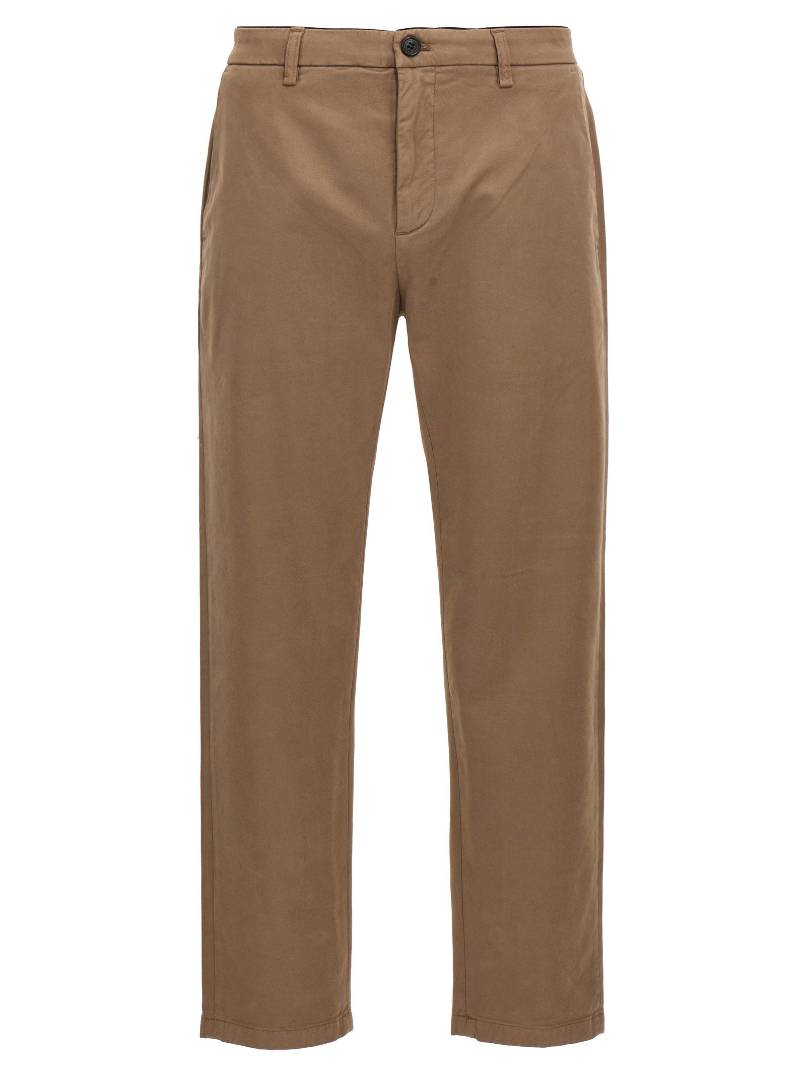 Department 5 Prince Slim Fit Stretch Gabardine Chino Beige