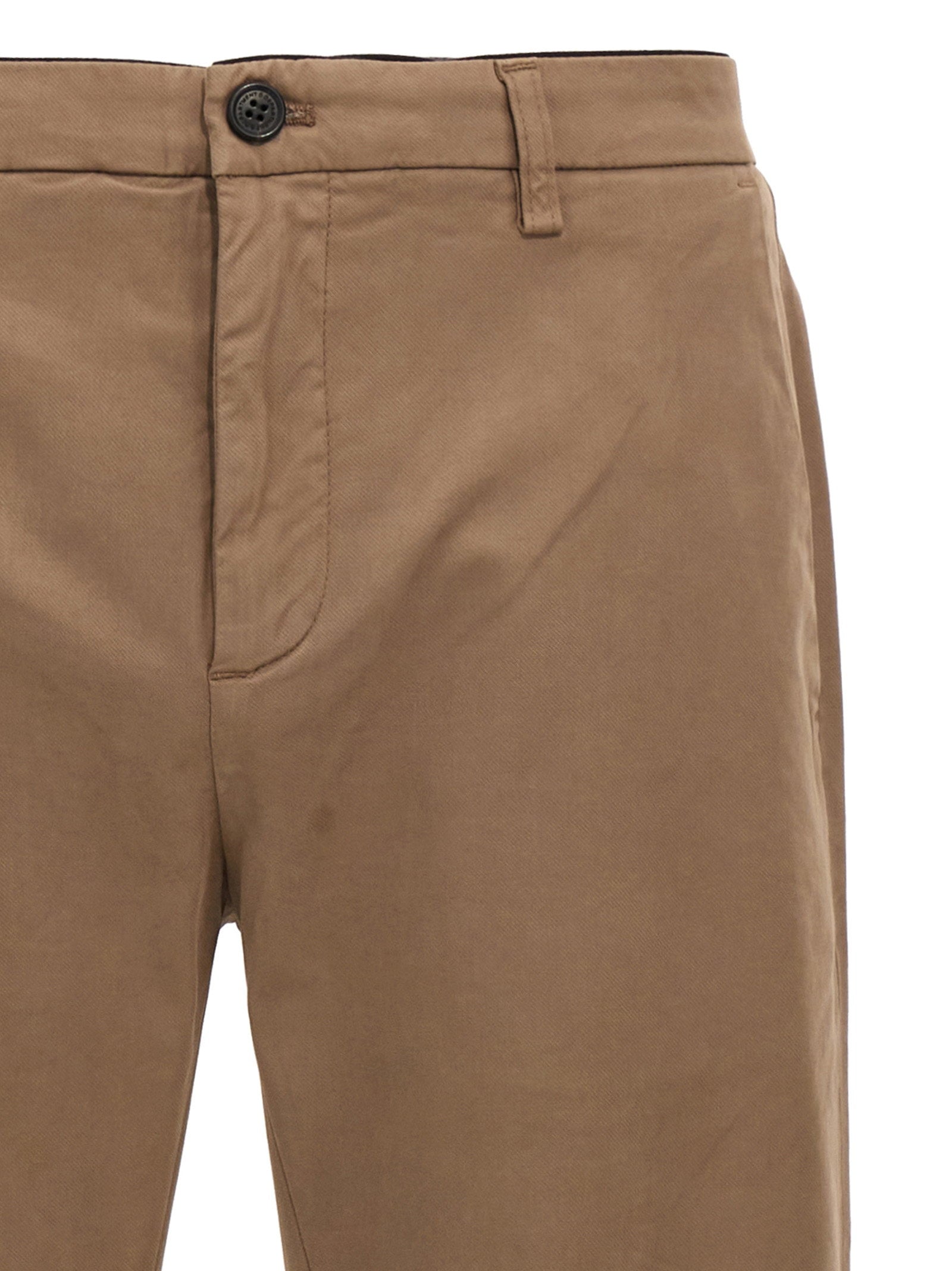 Department 5 Prince Slim Fit Stretch Gabardine Chino Beige Trousers Department 5