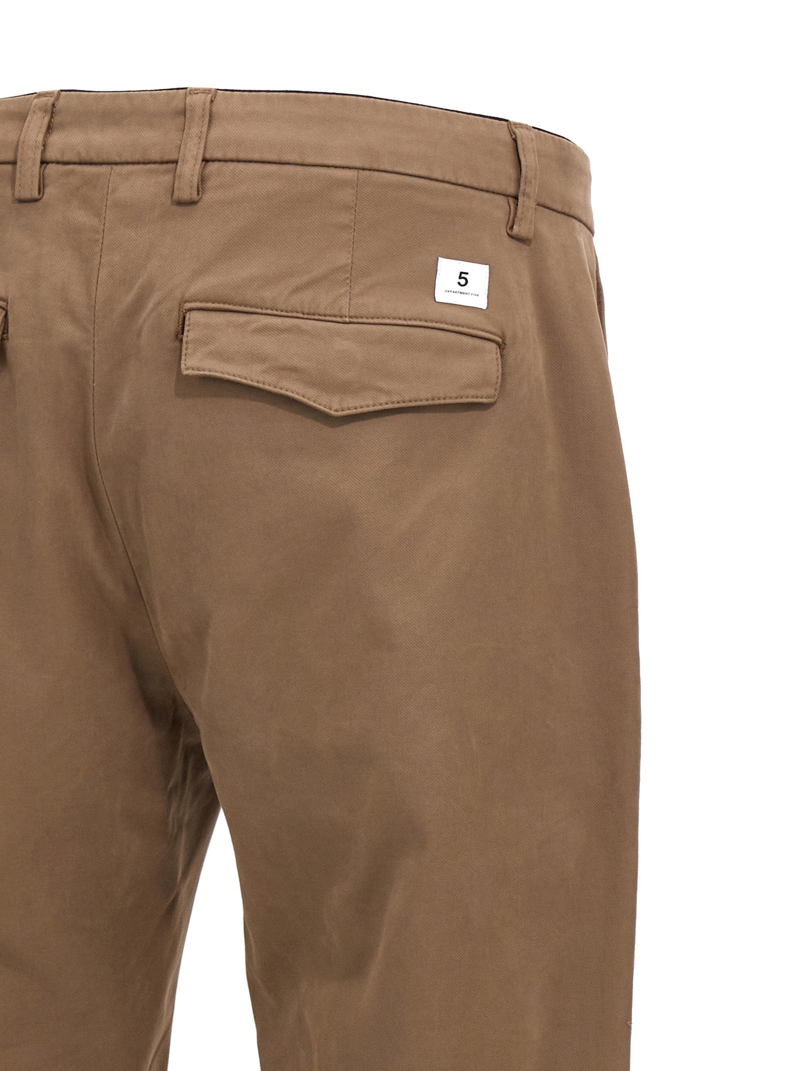 Department 5 Prince Slim Fit Stretch Gabardine Chino Beige Trousers Department 5