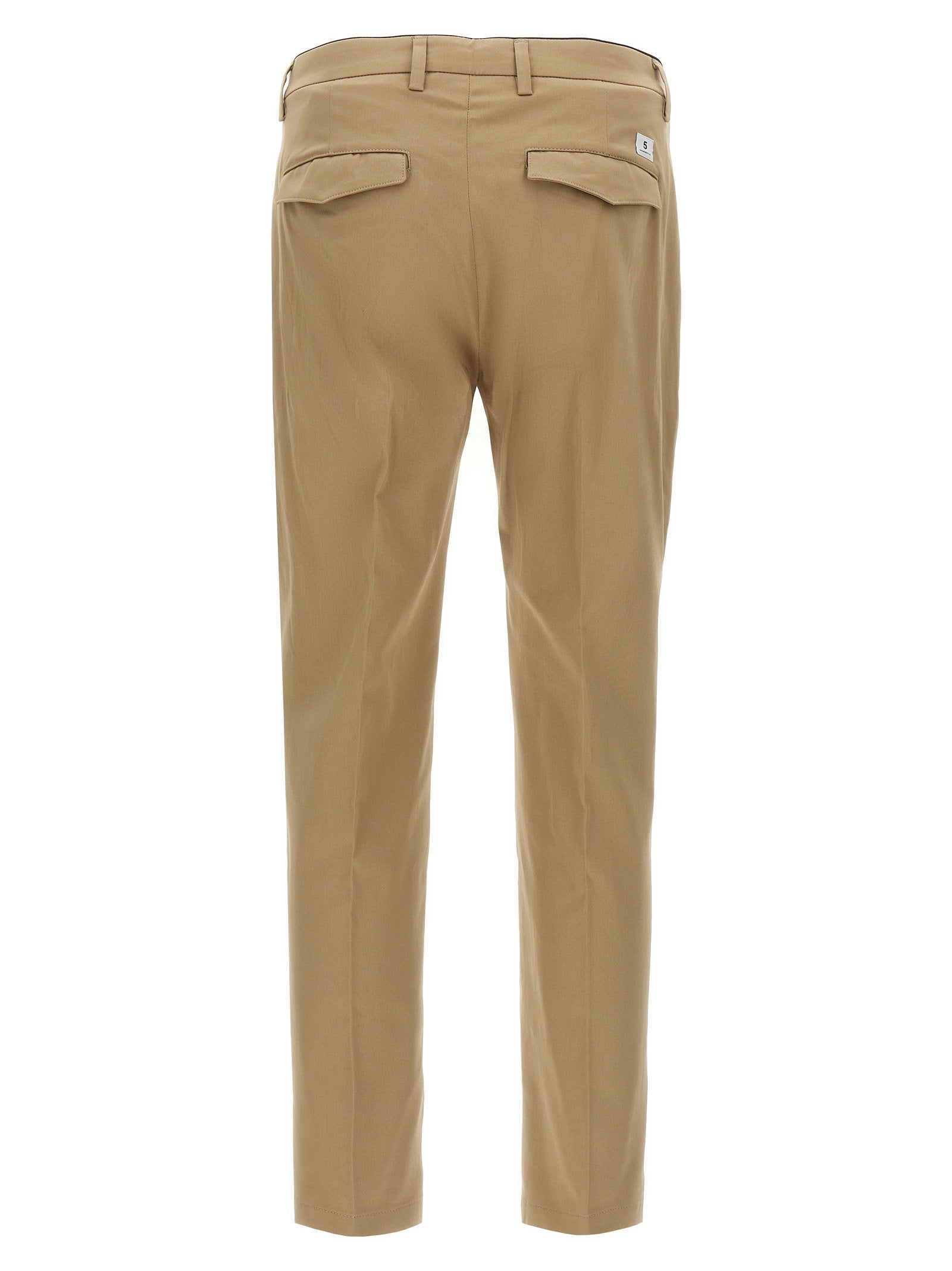 Department 5 Prince Cropped Stretch Katoenen Pantalon Beige Trousers Department 5