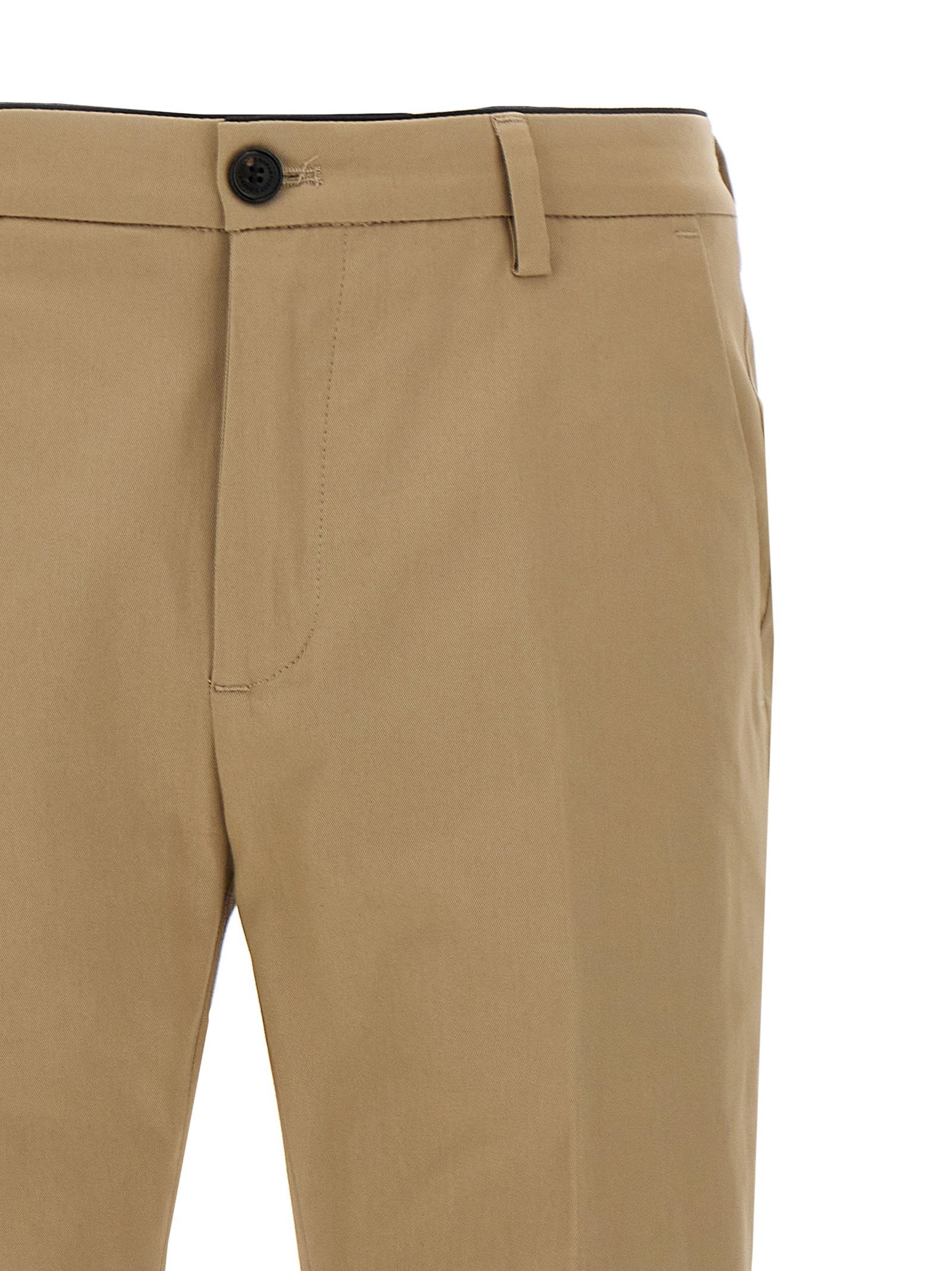Department 5 Prince Cropped Stretch Katoenen Pantalon Beige Trousers Department 5
