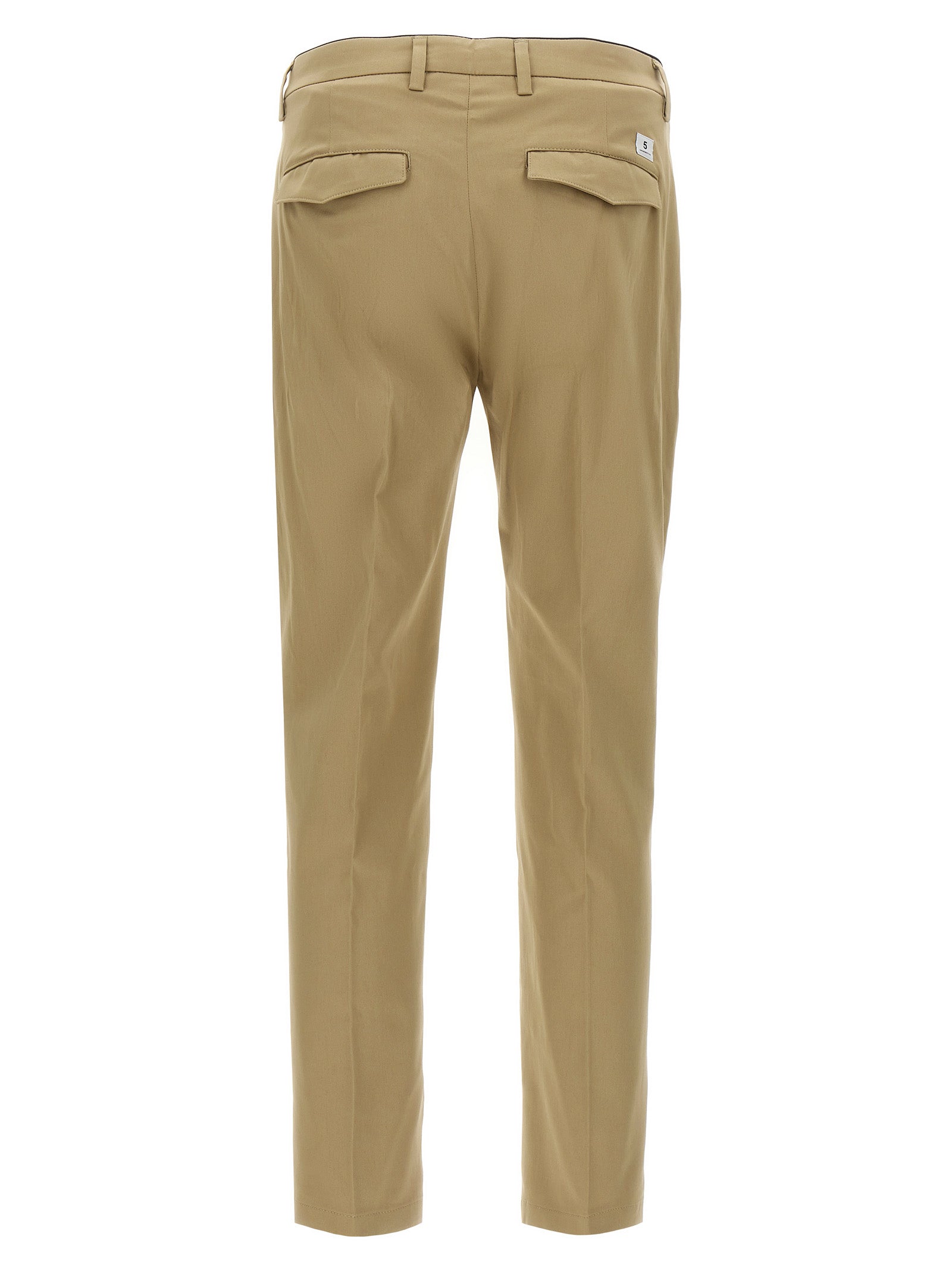 Department 5 Prince Cropped Stretch Cotton Pants Beige-thumbmail-2