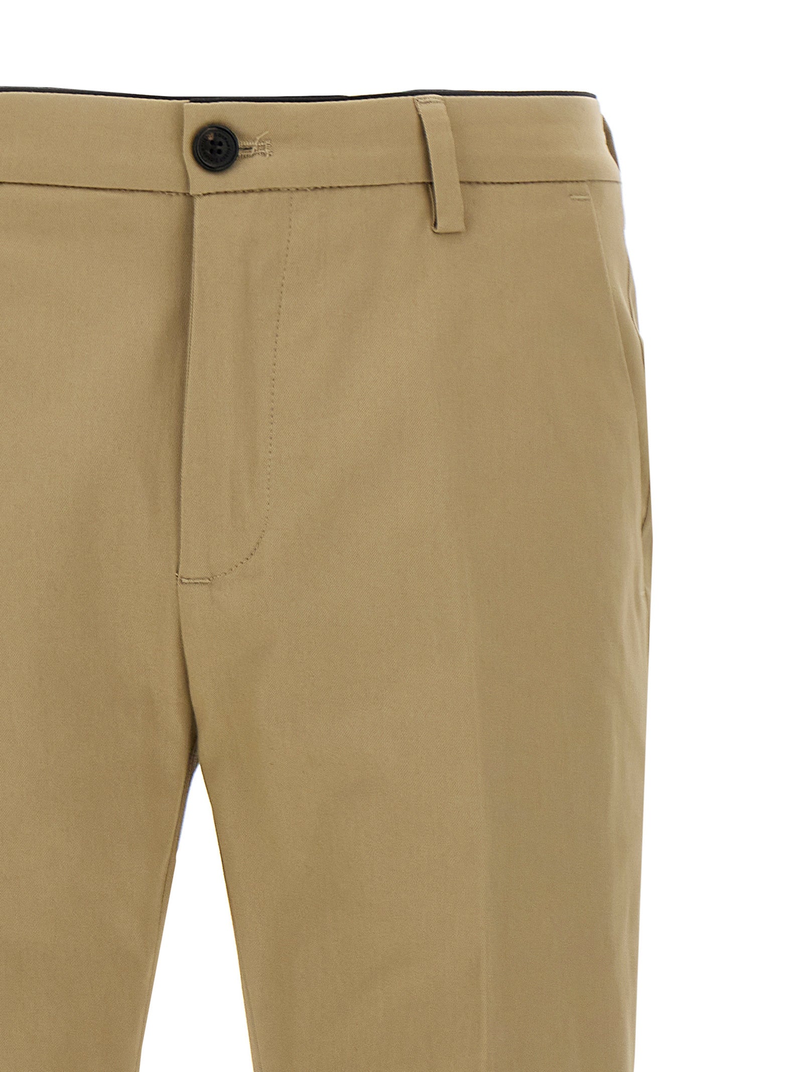 Department 5 Prince Cropped Stretch Cotton Pants Beige-thumbmail-3