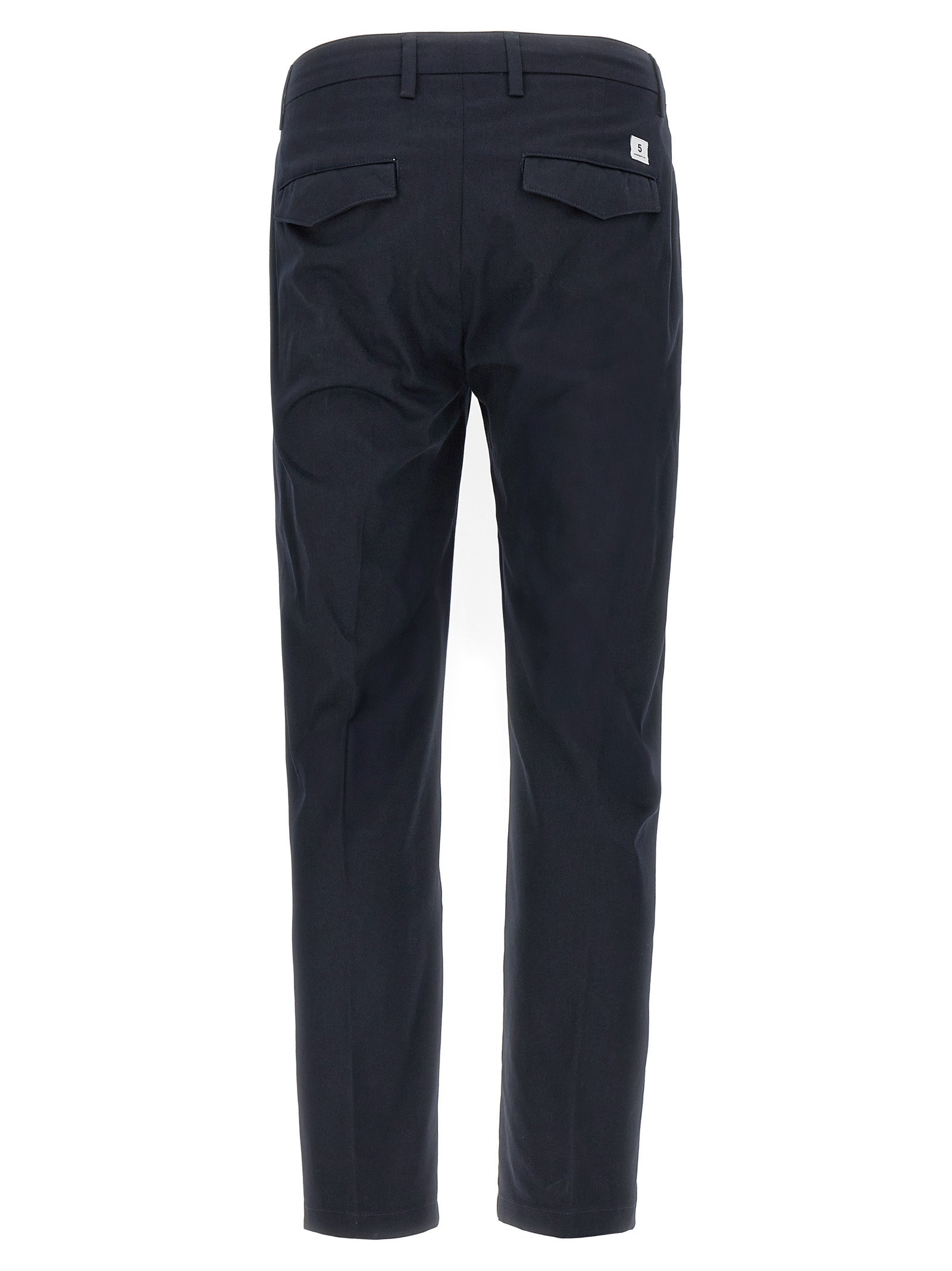 Department 5 Prince Cropped Stretch Cotton Pants Navy-thumbmail-2