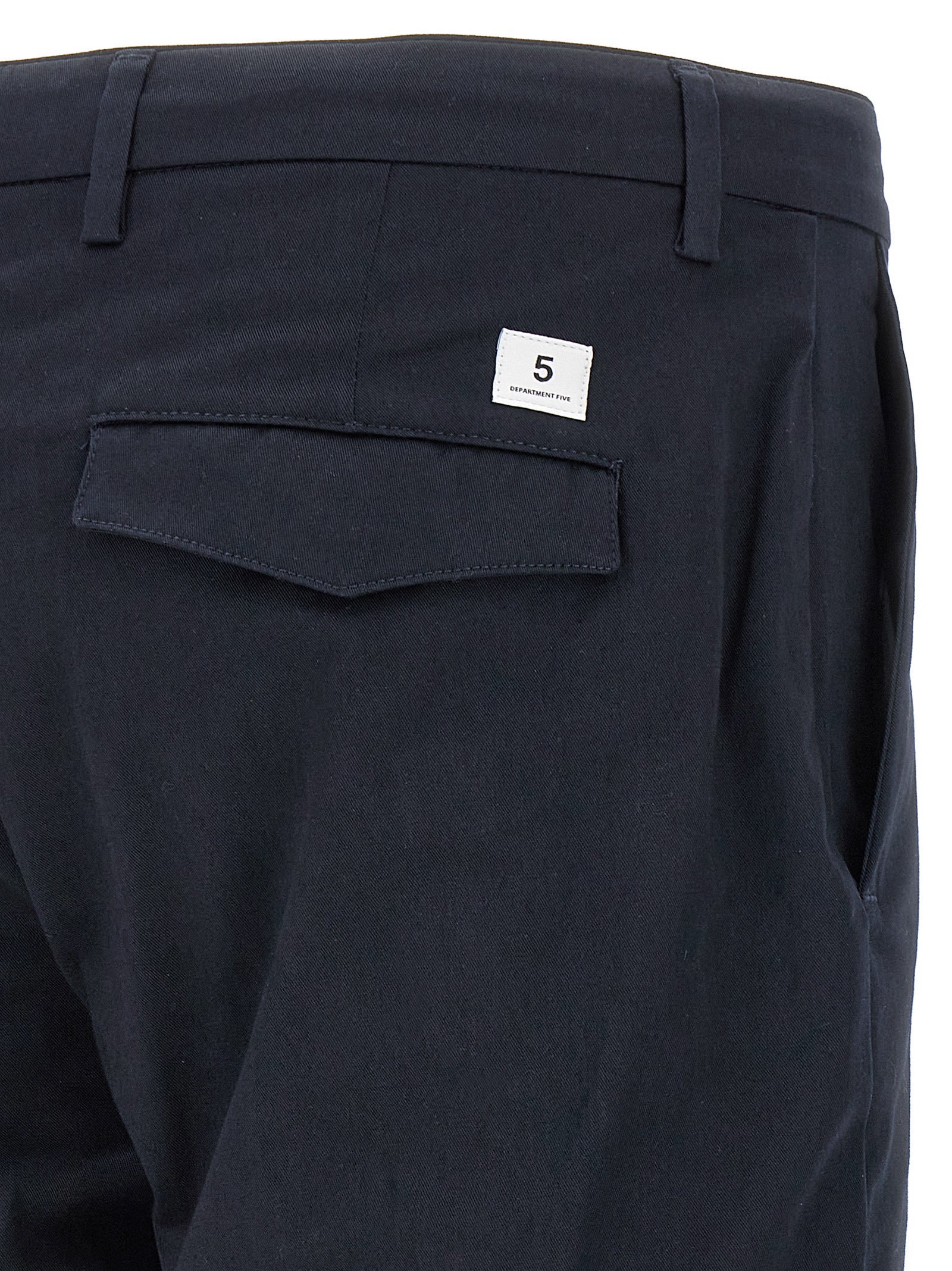 Department 5 Prince Cropped Stretch Cotton Pants Navy-thumbmail-4