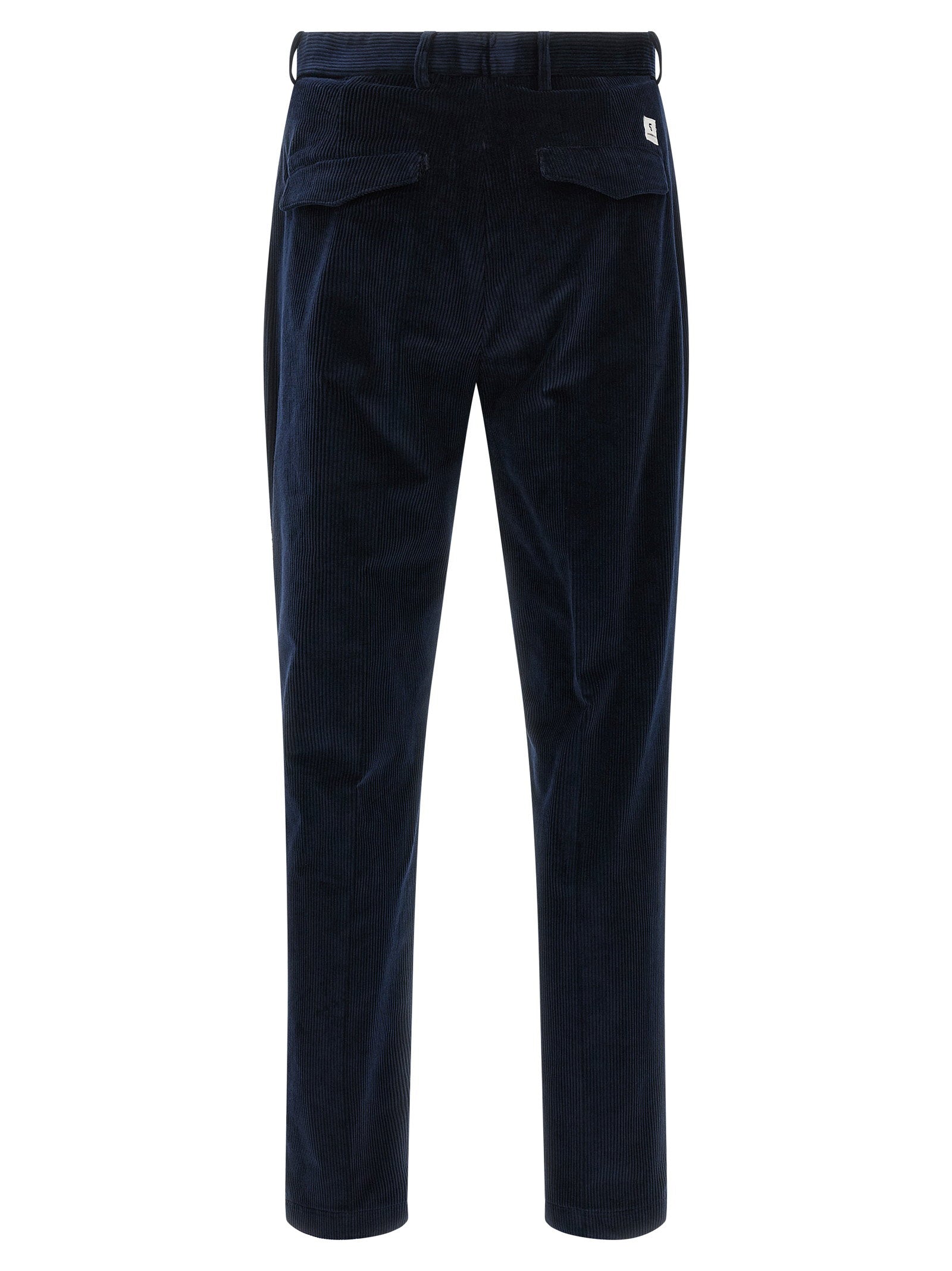 Department 5 Prince broek, close-up van de zichtbare rib-structuur