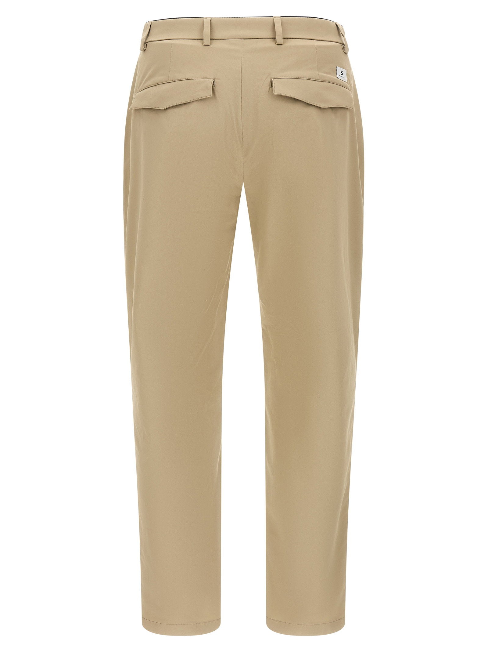 Department 5 Prince broek beige - achteraanzicht met logopatch