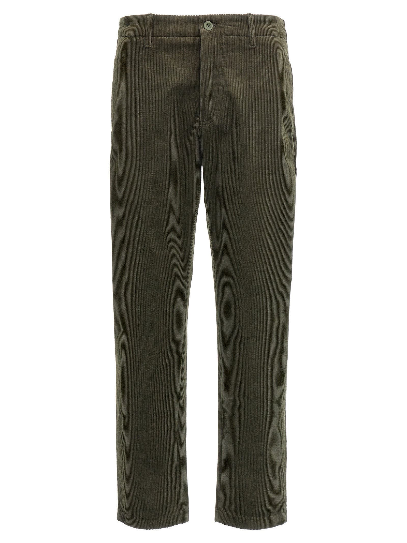 Department 5 Off Corduroy Trousers Dark Green