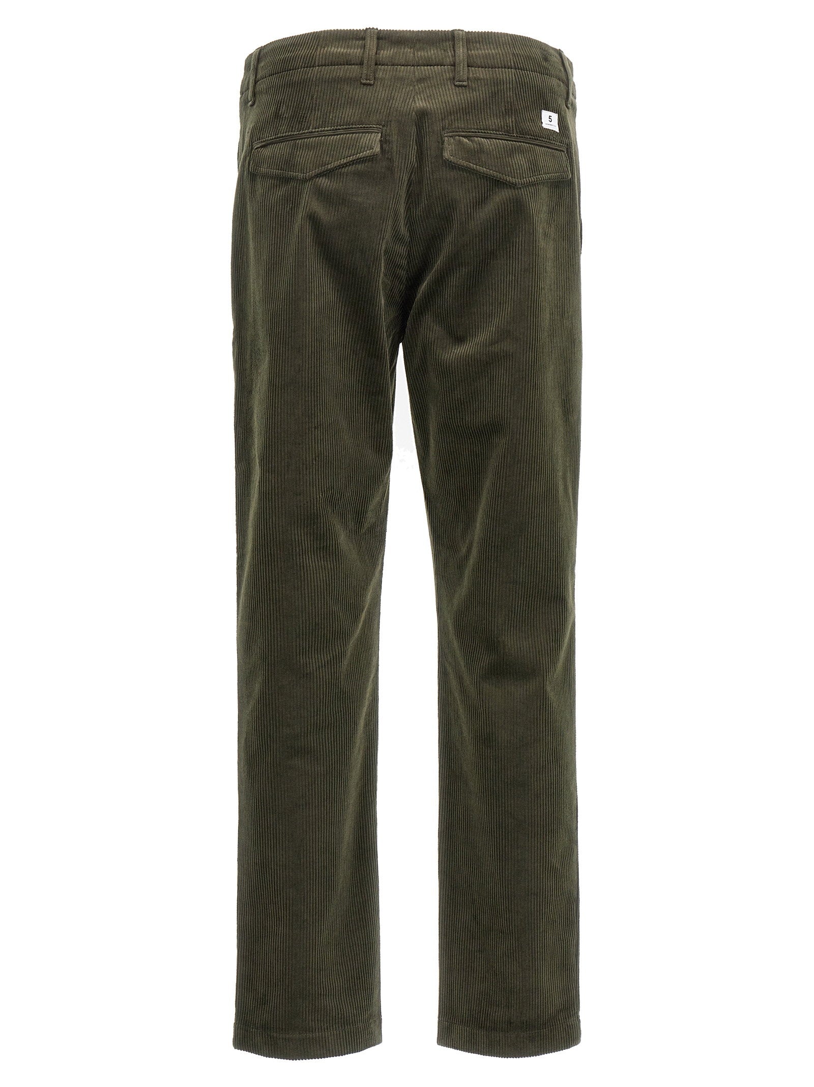 Department 5 Off Corduroy Trousers Dark Green-thumbmail-2