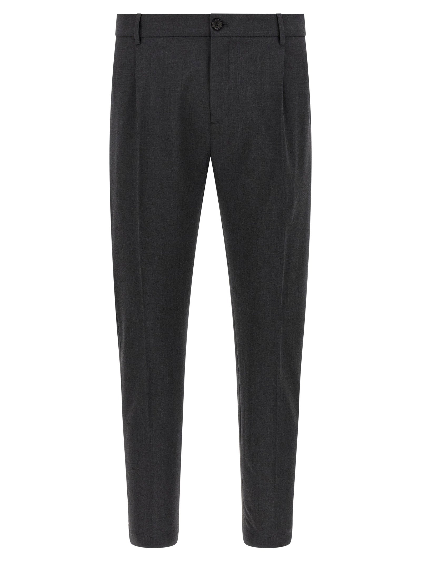 Department 5 Prince Broek met Plooi in Wolmix Antracietgrijs