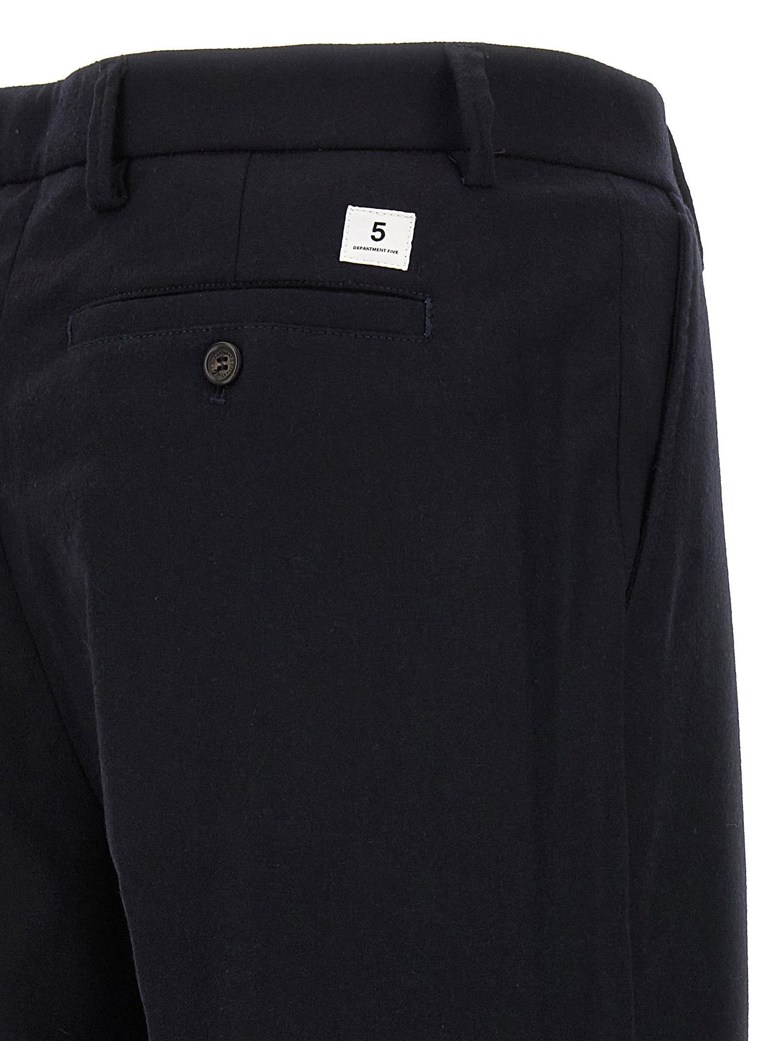 Department 5 Gin Cool Wool Geplooide Pantalon Donkerblauw Trousers Department 5