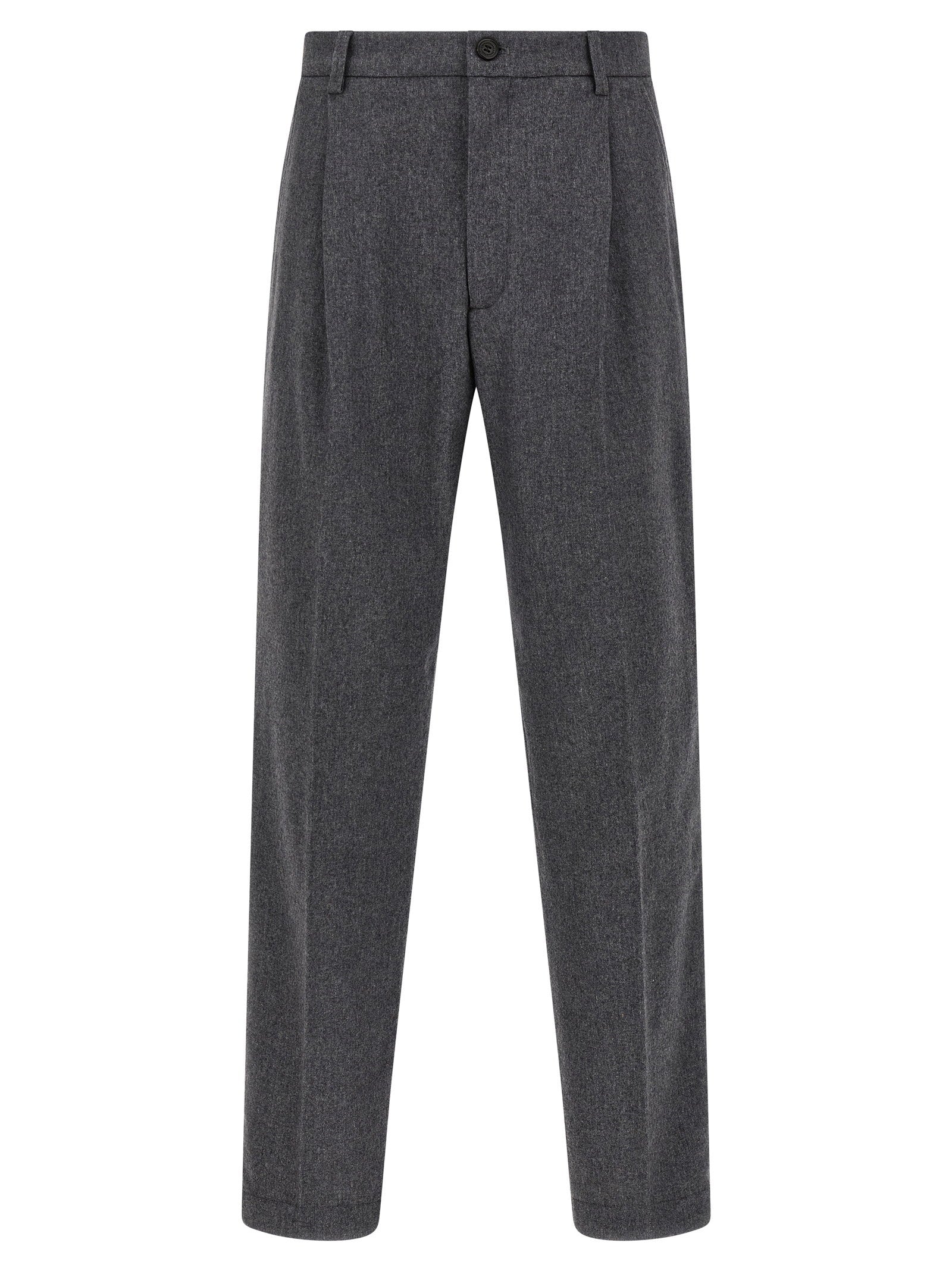 Department 5 Gin Wool Mélange Trousers Grey Trousers Department 5