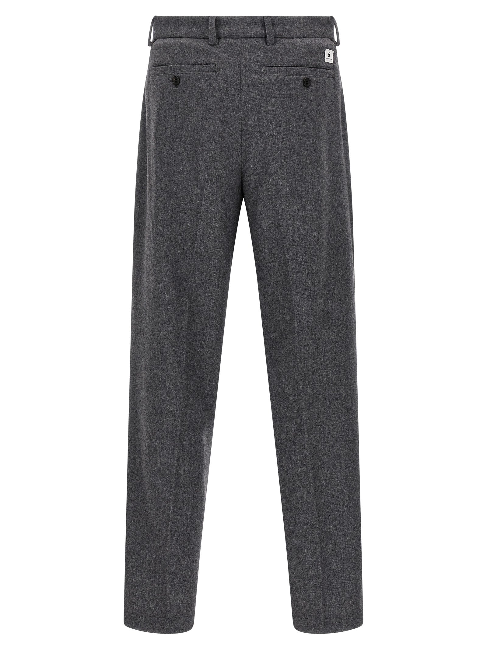 Department 5 Gin Wool Mélange Trousers Grey-thumbmail-2