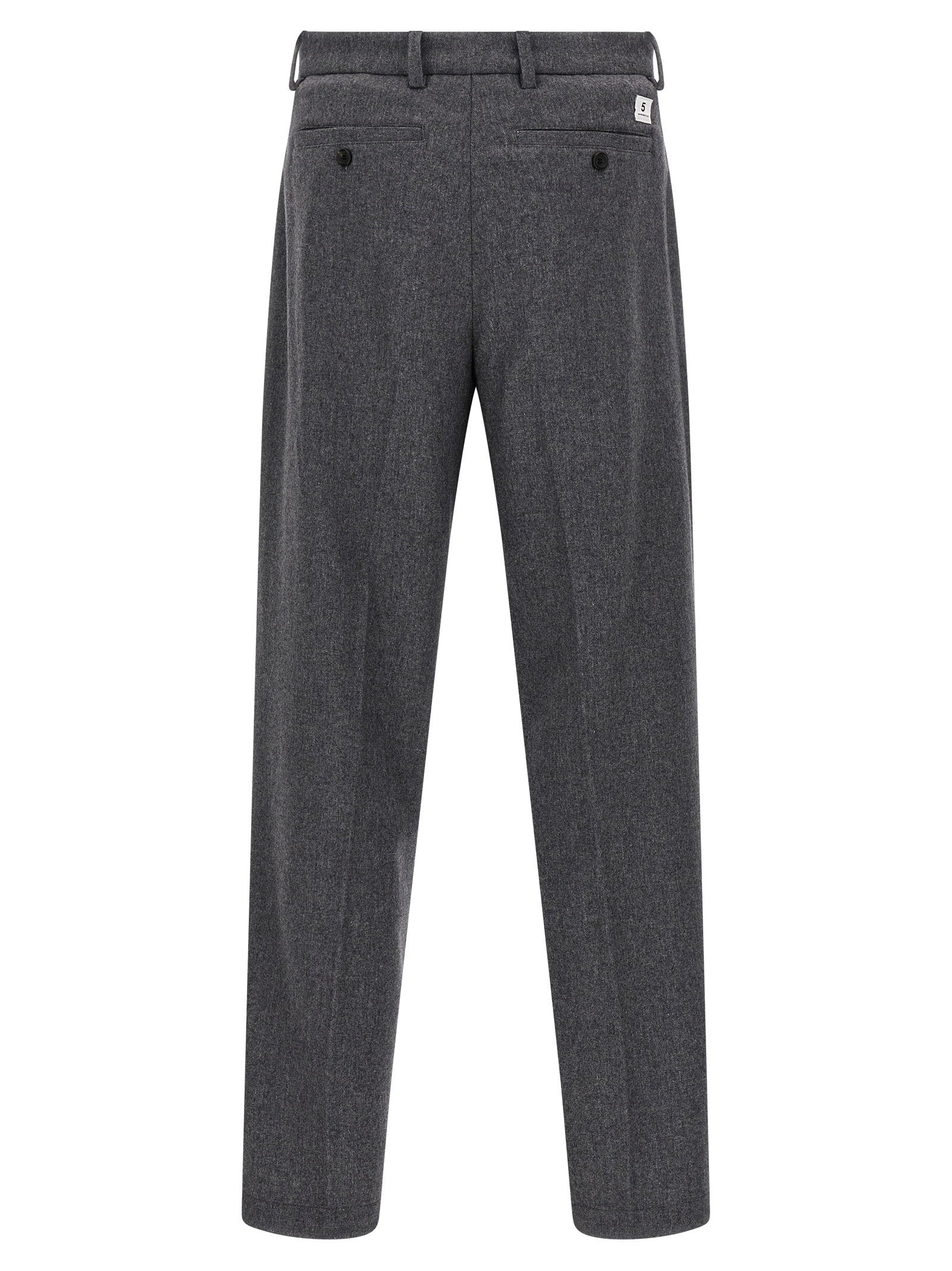Department 5 Gin Wool Mélange Trousers Grey Trousers Department 5