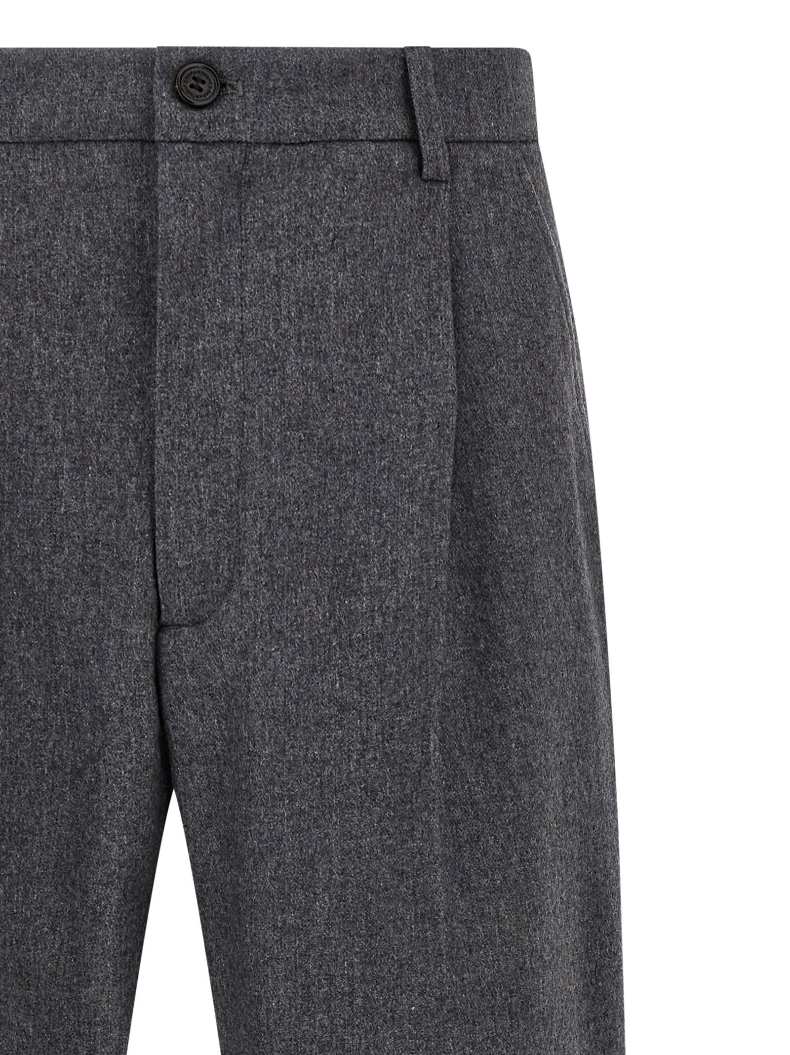 Department 5 Gin Wool Mélange Trousers Grey Trousers Department 5
