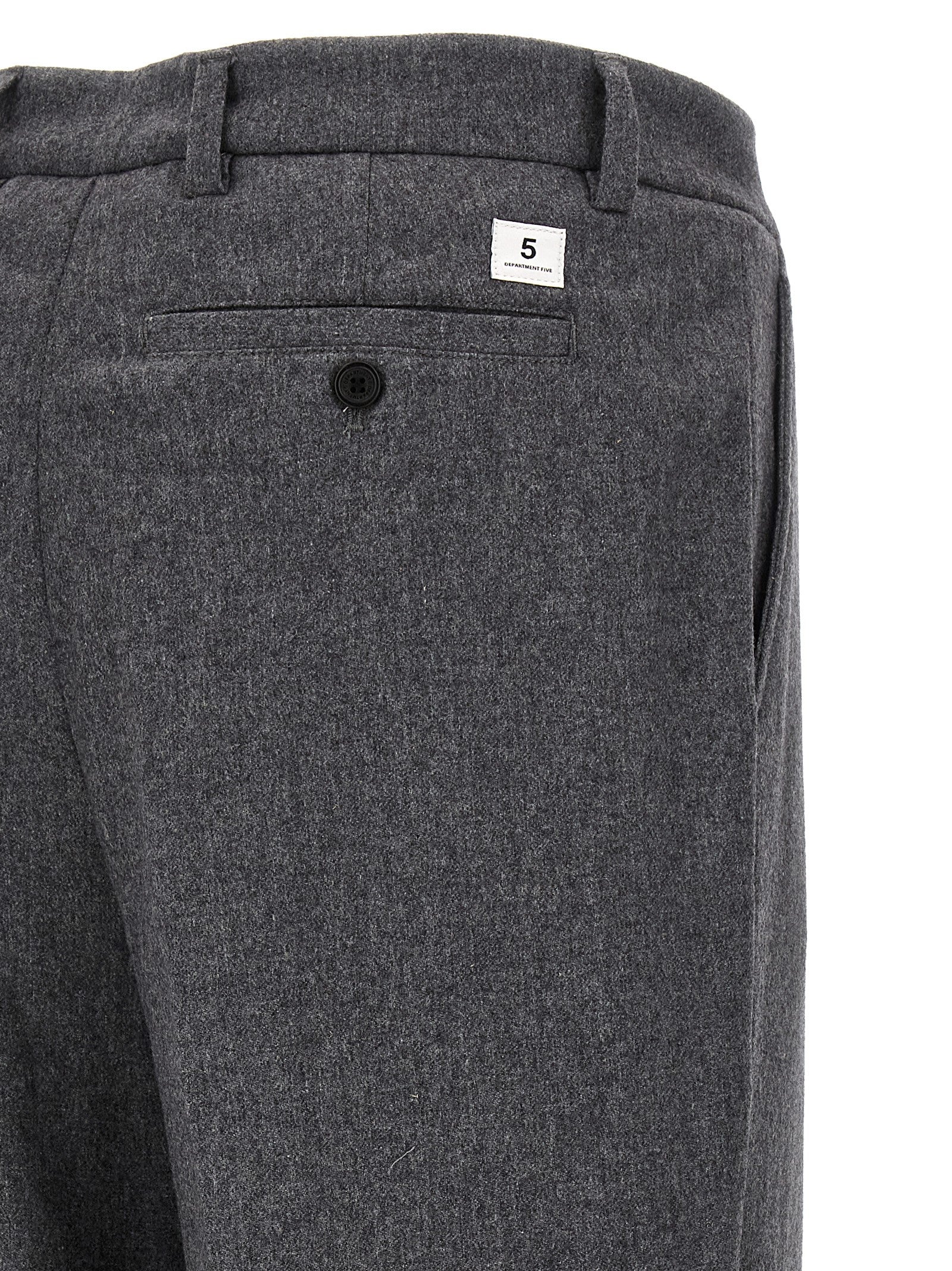 Department 5 Gin Wool Mélange Trousers Grey-thumbmail-4