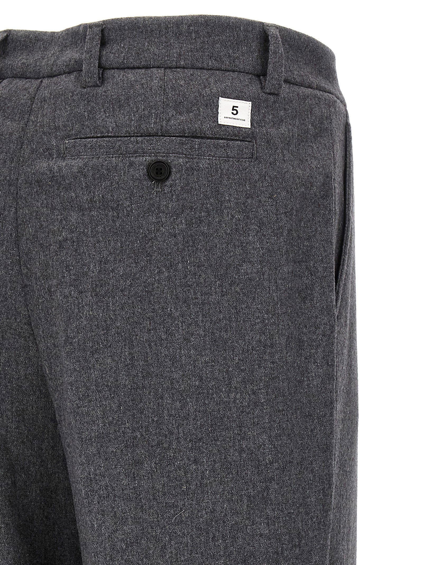Department 5 Gin Wool Mélange Trousers Grey Trousers Department 5