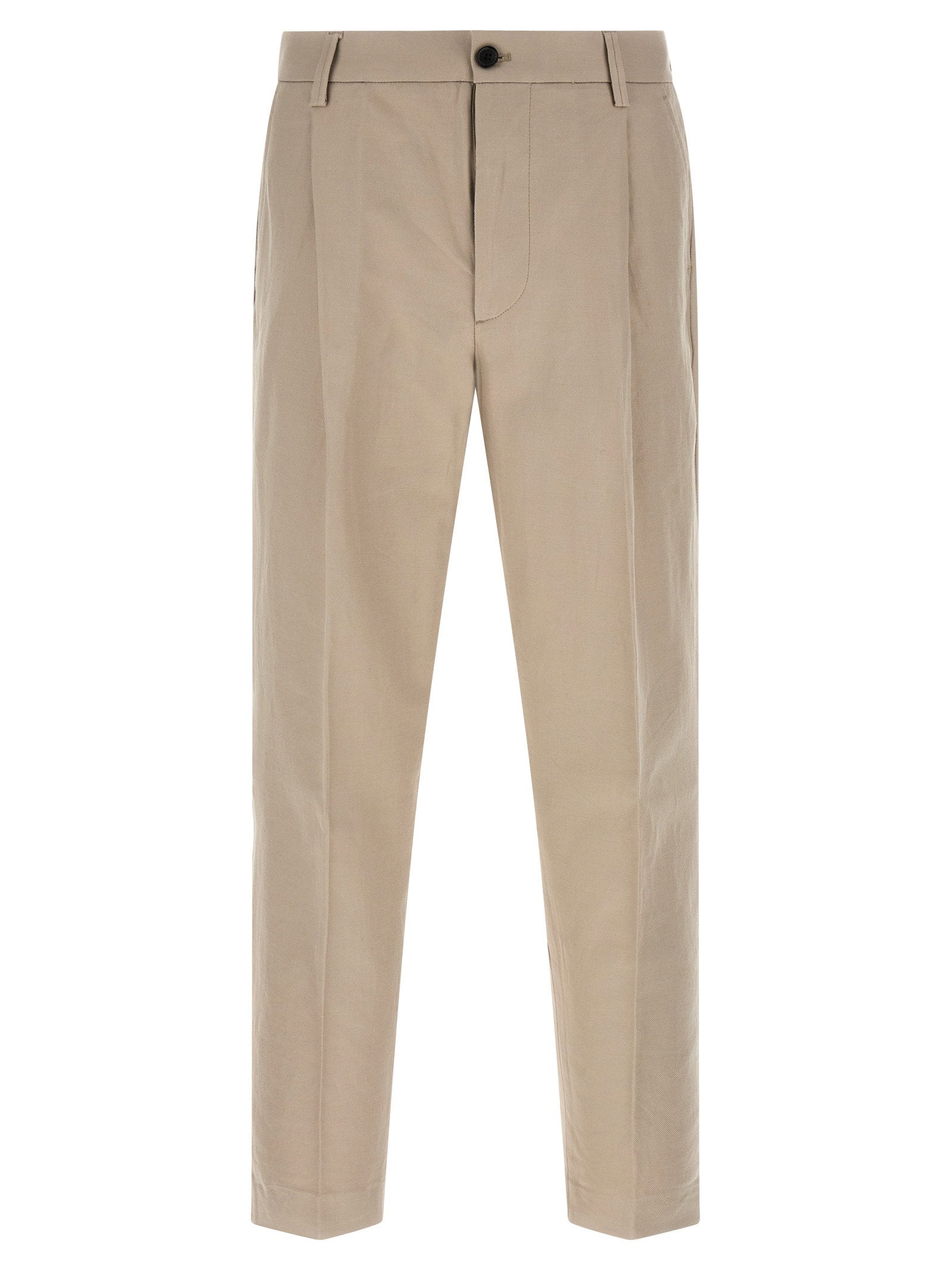Department 5 Gin Pantalon, vooraanzicht met plooien
