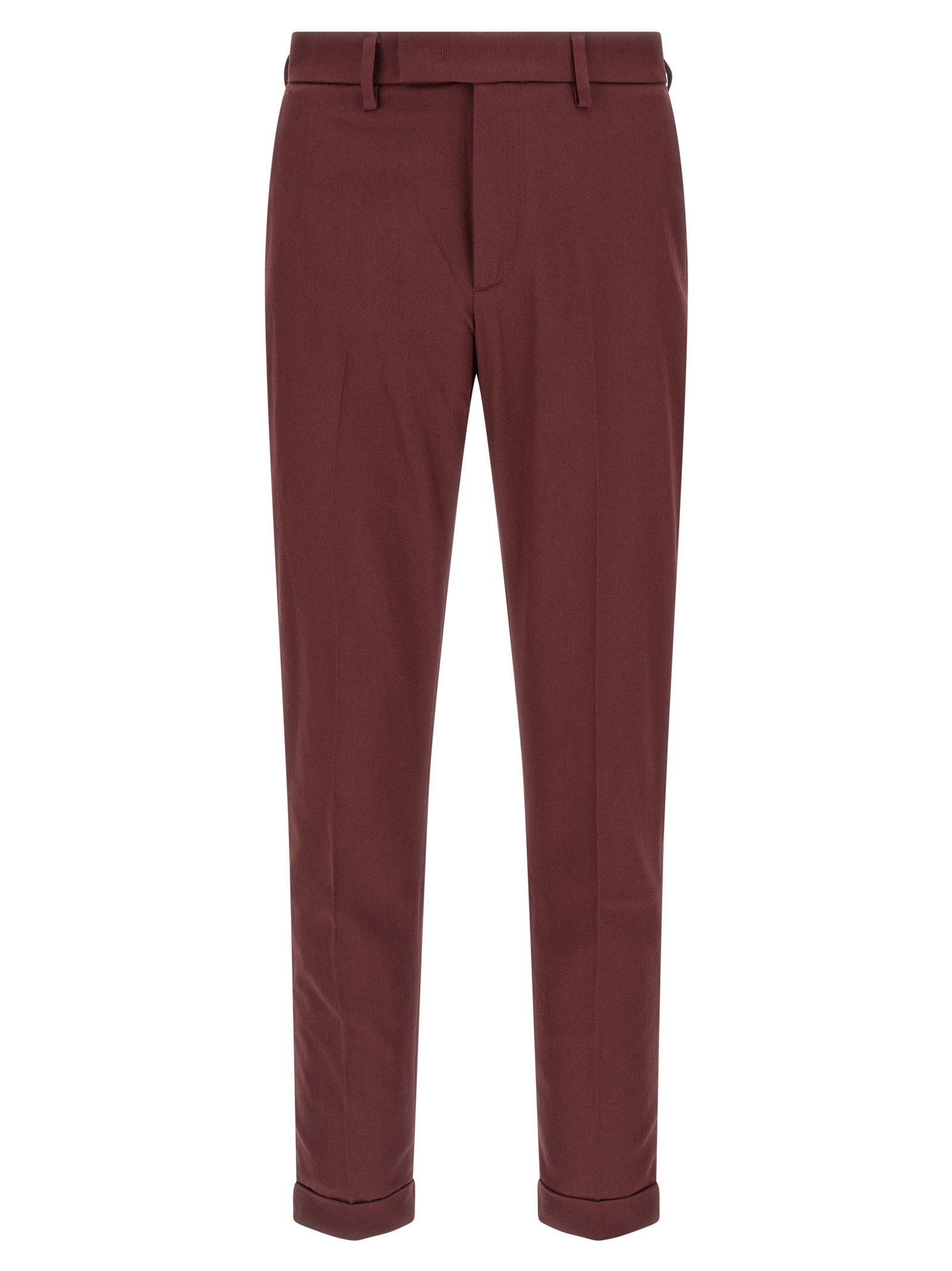 Department 5 Destynai Cotton Gabardine Chino Pants Burgundy