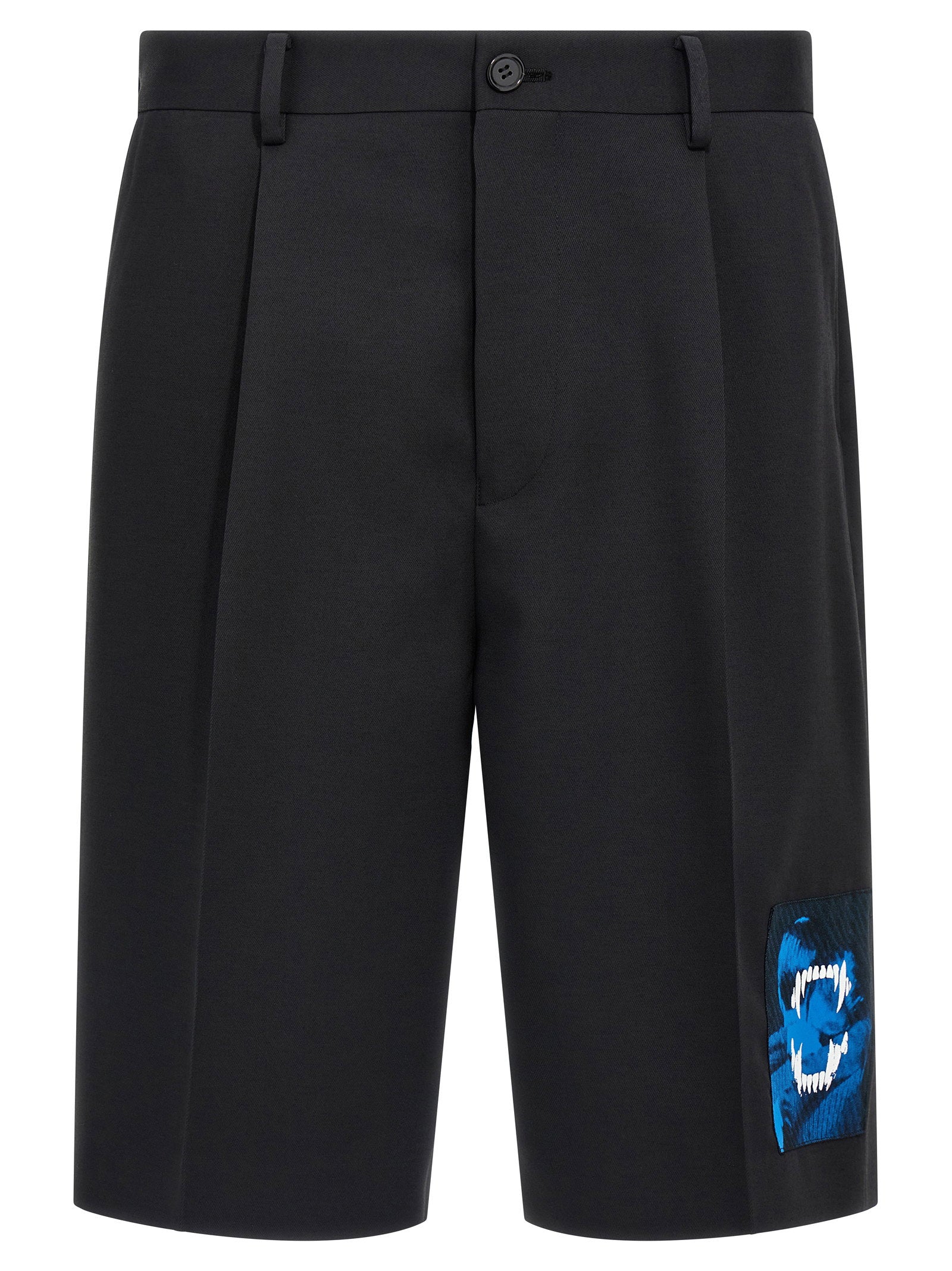 Undercover Punk Graphic Patch Bermuda Zwart