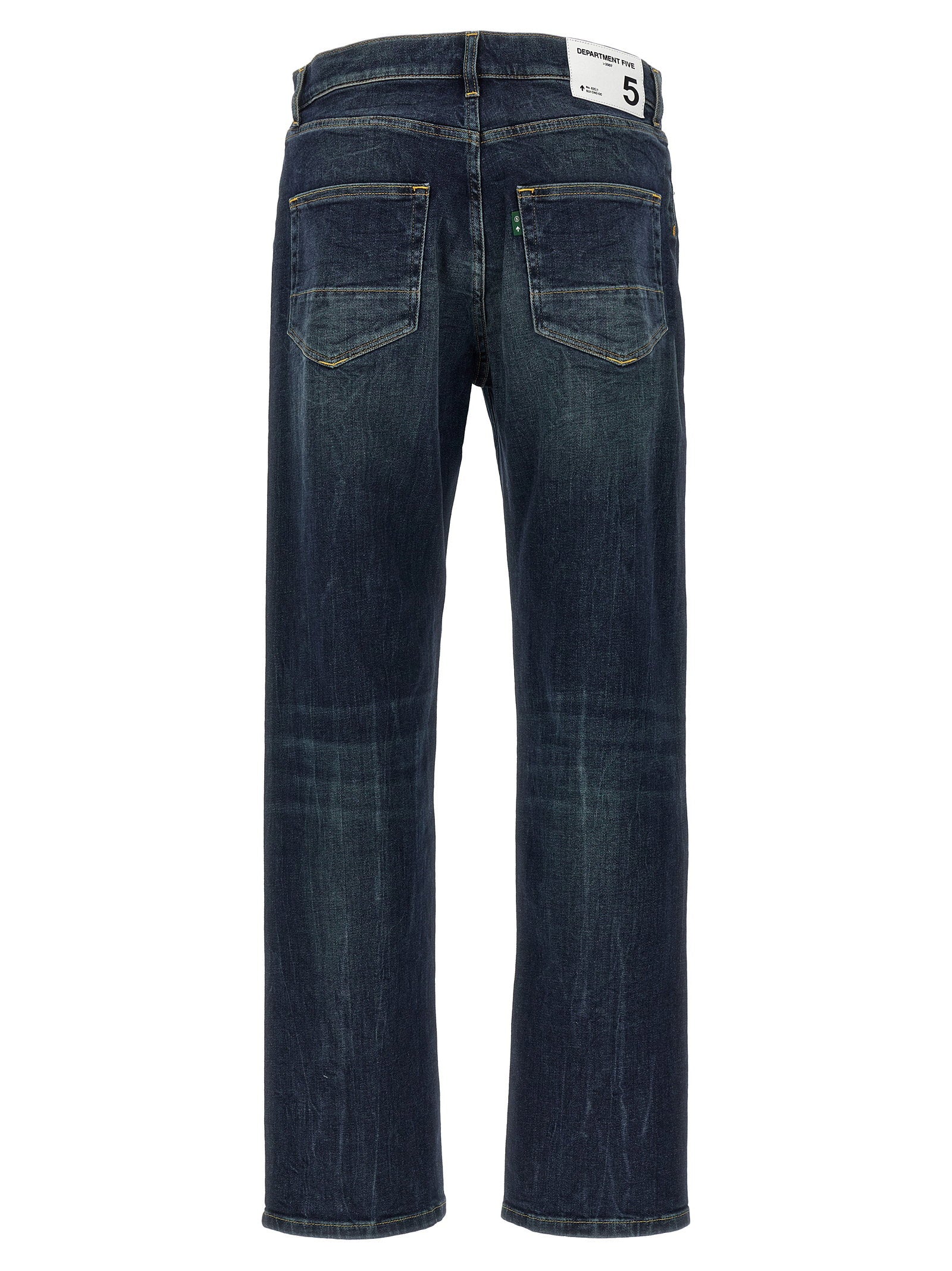 Department 5 Bowl Wide Straight-Leg Jeans Donker Denimblauw Jeans Department 5