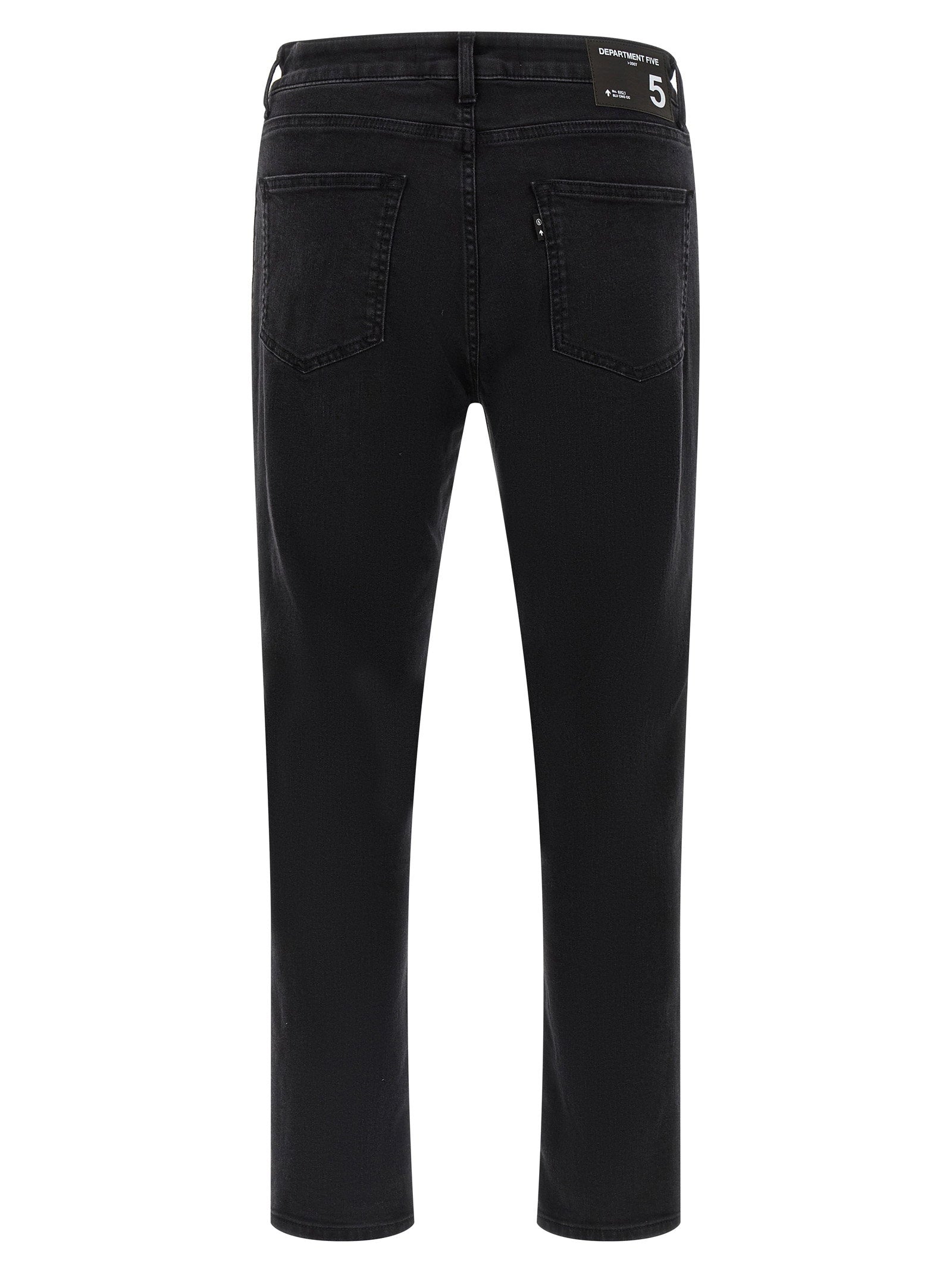 Department 5 Drake Jeans zwart achteraanzicht met logolabel