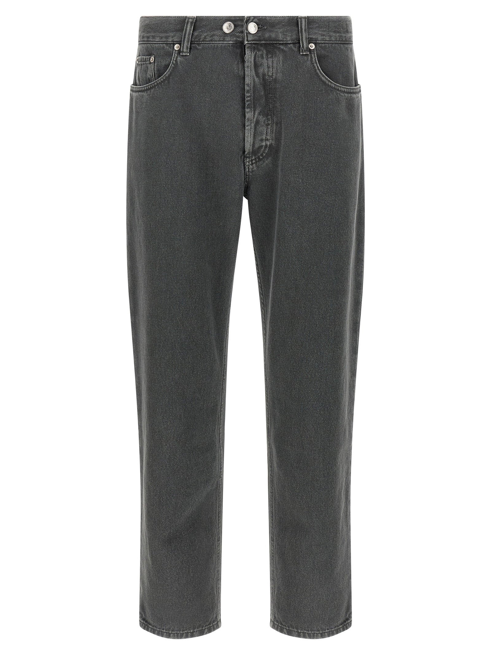 Grijze Department 5 Musso jeans met rechte cropped pijp