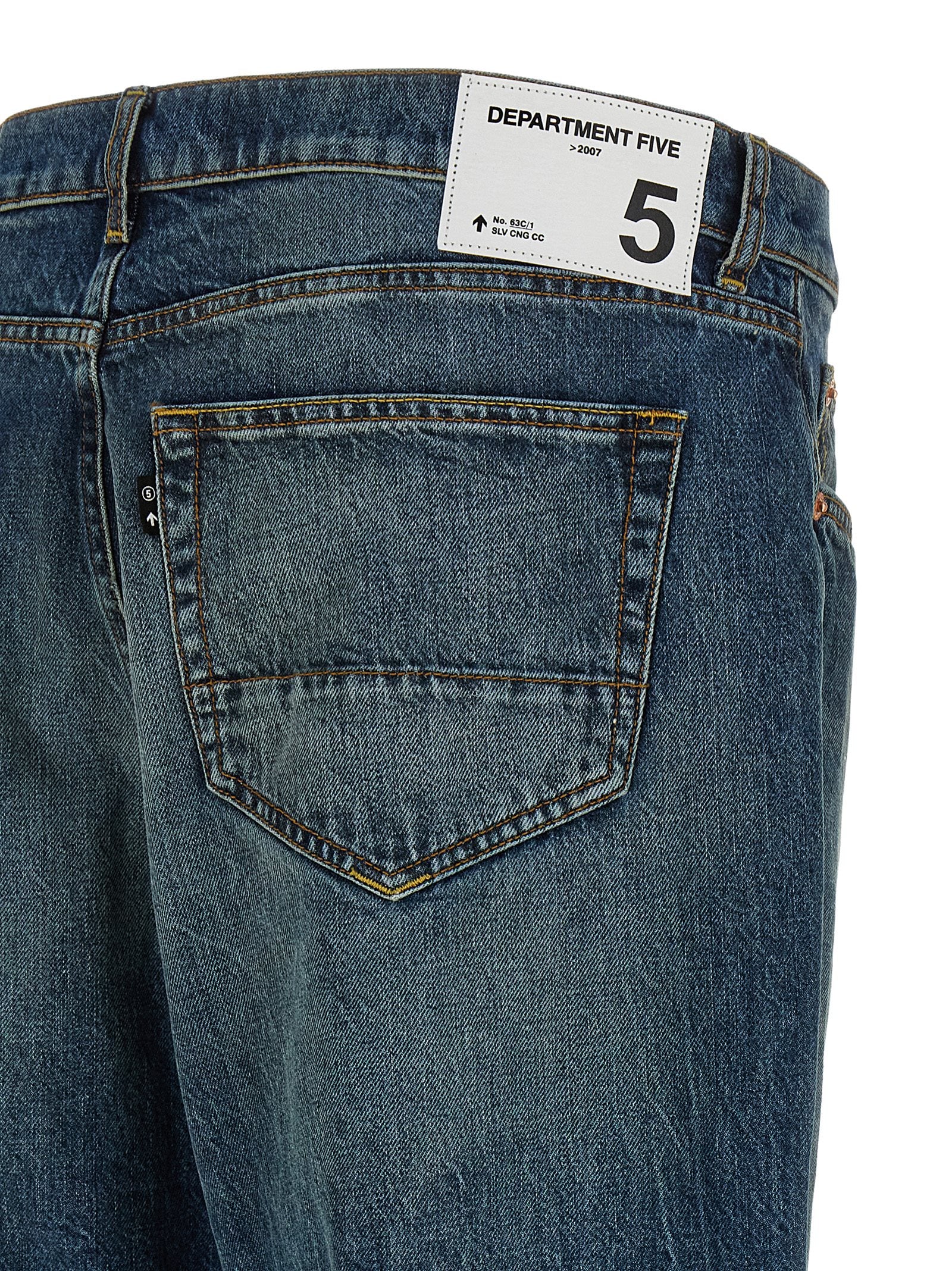 Department 5 Musso jeans, zijaanzicht van de brede rechte pijp