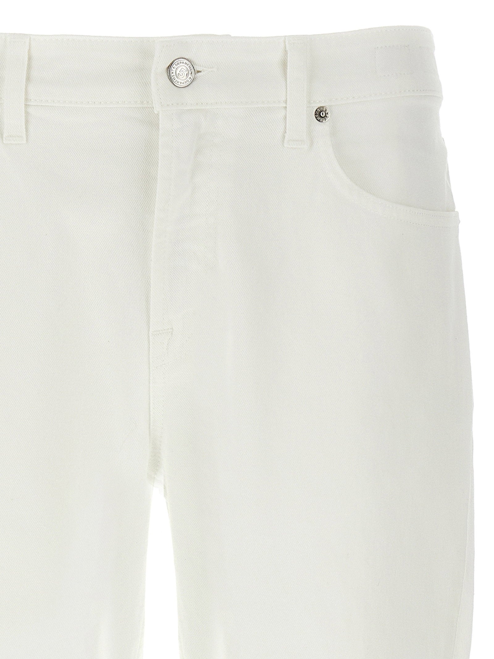 Department 5 Talk Slim Fit Italiaans Stretch Denim Jeans Wit-thumbmail-3