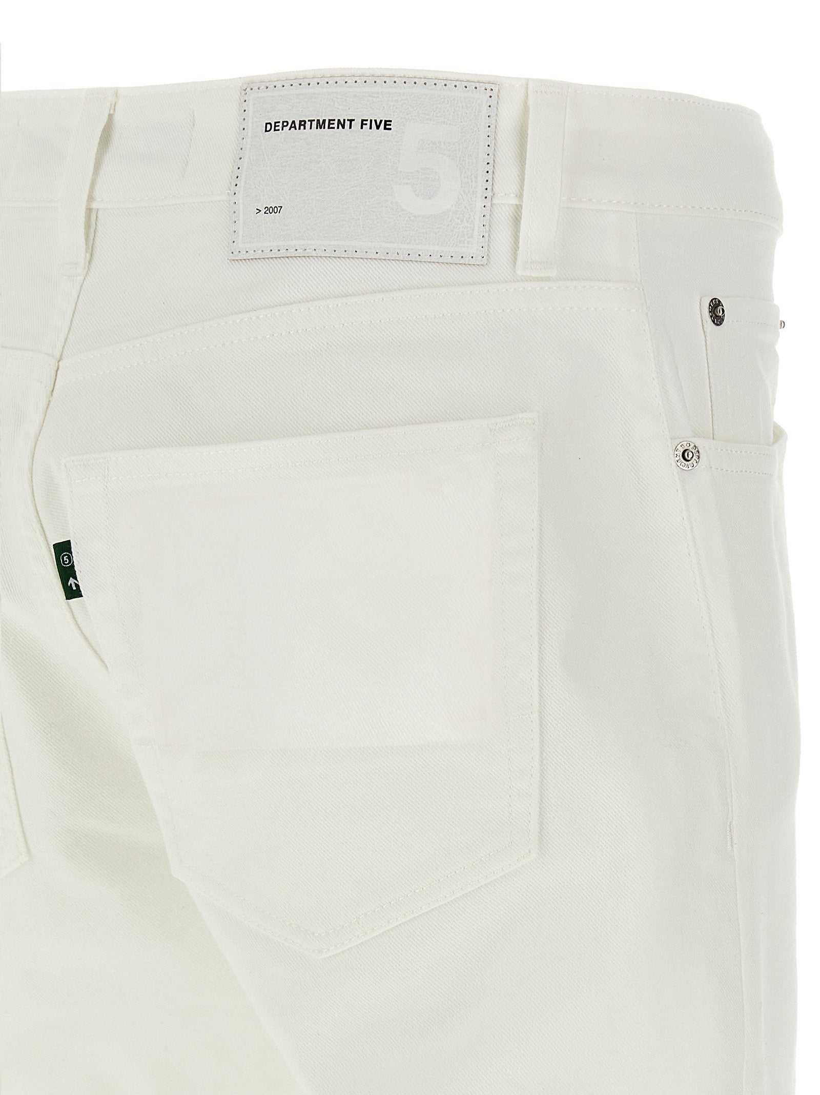 Department 5 Talk Slim Fit Italiaans Stretch Denim Jeans Wit-thumbmail-4