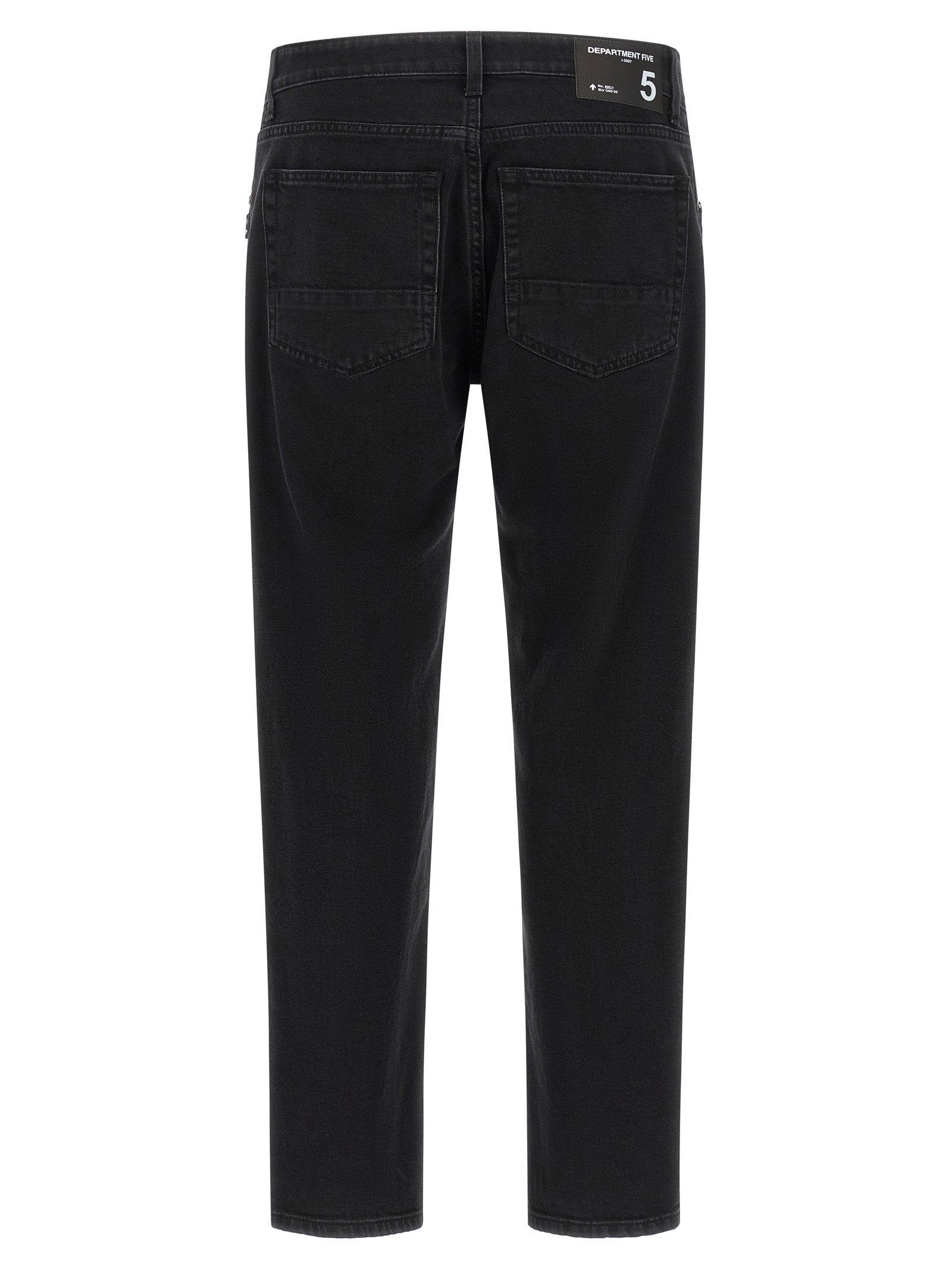 Department 5 Talk jeans, detail van de zilverkleurige metalen afwerking
