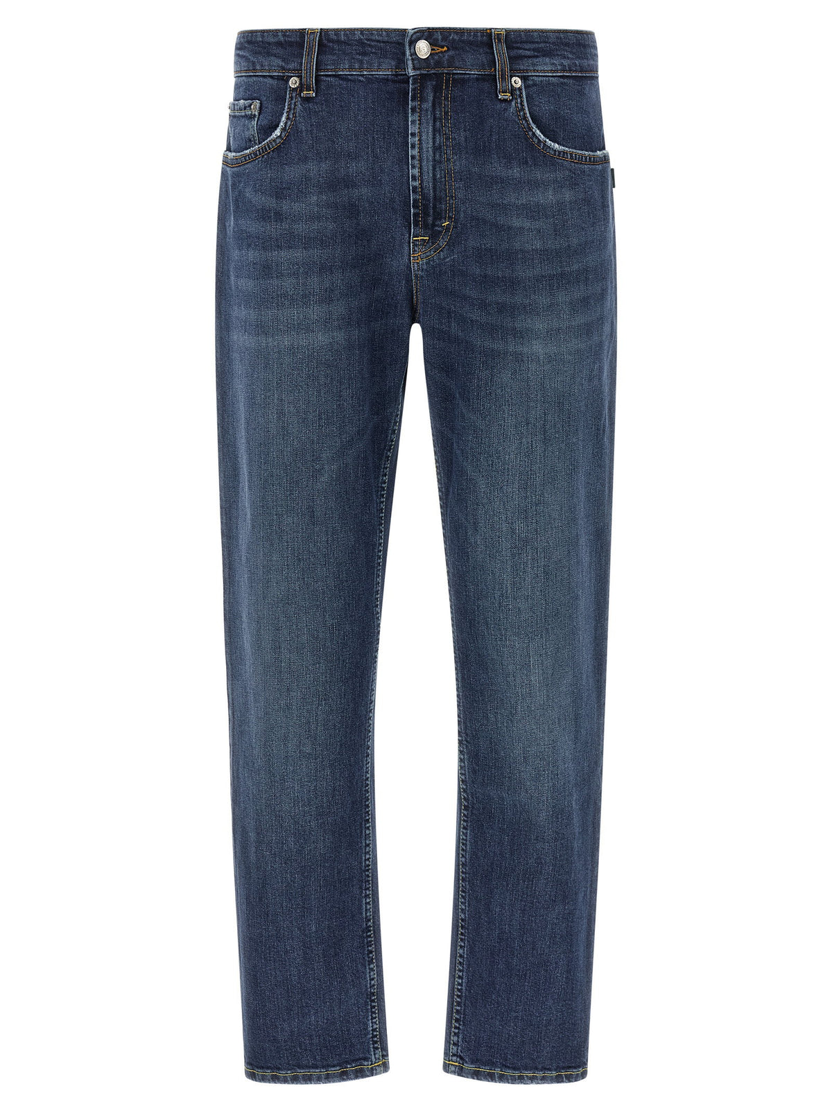 Department 5 Talk jeans in donkerblauw denim met lichtere wassing op het bovenbeen