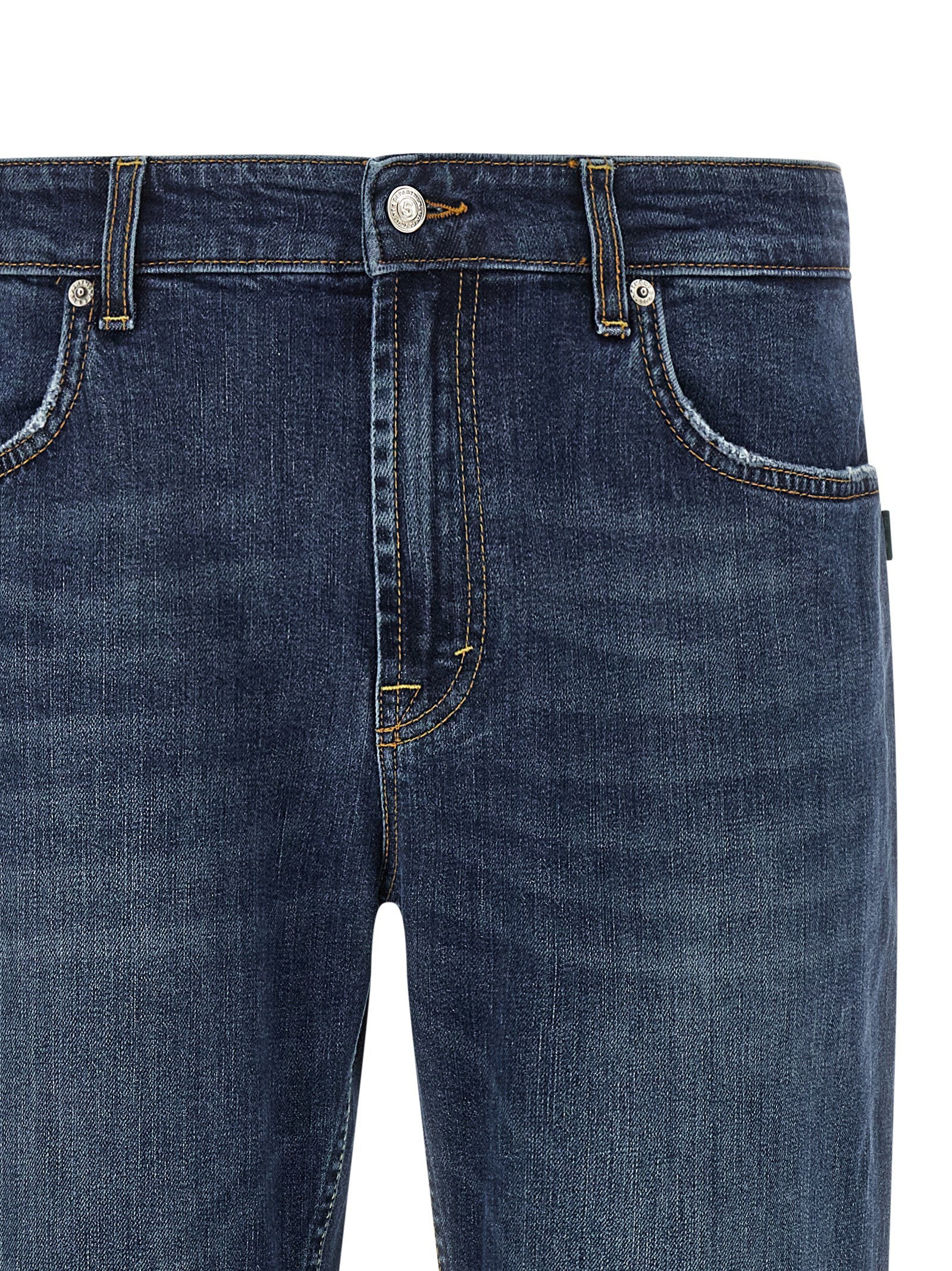 Department 5 Talk jeans donkerblauw, achteraanzicht met logolabel